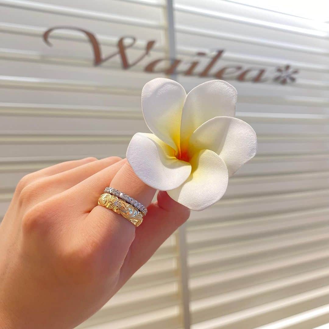 のインスタグラム：「こんにちは！銀座店です🌿✨  Eternity Ringのご紹介です！ ダイヤモンドがキラキラ輝く上品な華やかなリングです💍  ダイヤモンドがリング半周（Harf ） 又はリングに一周（Full）をお選びいただけます！ リングの側面にもデザインが入るため、 どの角度からでもキラキラと輝きます✨  ぜひ、店頭にてリングの輝きをご覧くださいませ‼︎ 皆様のご来店を心よりお待ちしております！  《Harf Eternity Ring》 Gold 3㎜　　　税込¥279400〜 Plutinum 3㎜　税込¥411400〜  《Eternity Ring 》 Gold 3㎜　　　税込¥614900〜 Plutinum 3㎜　税込¥701800〜  #ワイレア #wailea #ハワイアンジュエリー #ハワイ #Hawaii #リング #ダイヤモンド #ダイヤ #銀座 #イグジットメルサ #Gold #Plutinum」