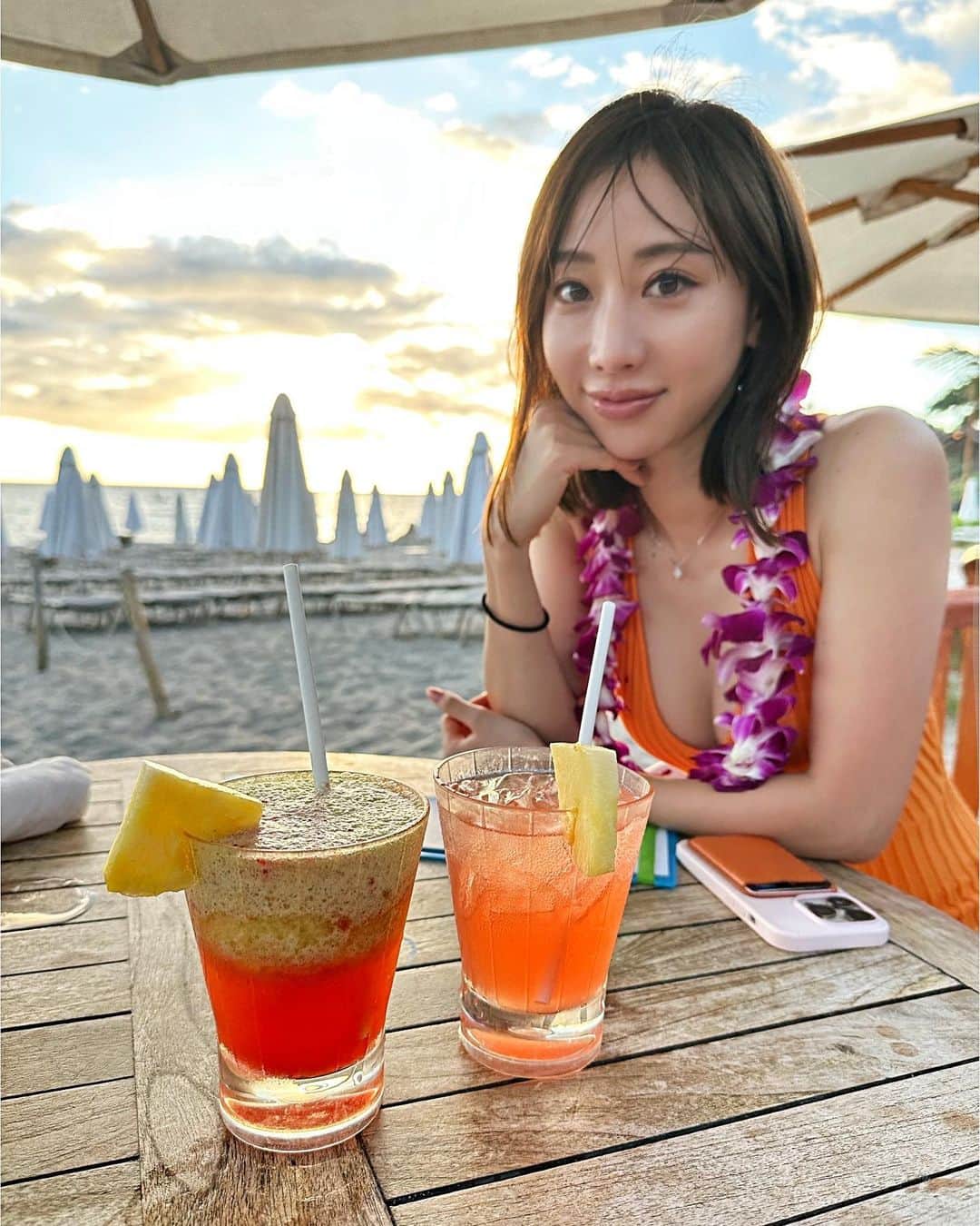 秋倉諒子のインスタグラム：「おはよう☀ ハワイ島もワイキキの写真もあり過ぎて… 沢山あげて大丈夫そ？🫣笑 うちらの初めてハワイなので許してね♡ おすすめも載せるねー！！ #hawaii」