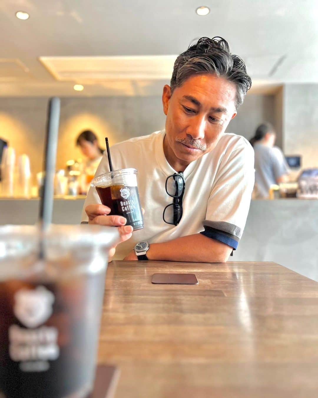 前園真聖さんのインスタグラム写真 - (前園真聖Instagram)「暑い日のアイスコーヒーは格別！！ #アイスコーヒー #コーヒー #coffee」7月12日 12時17分 - maezono_masakiyo