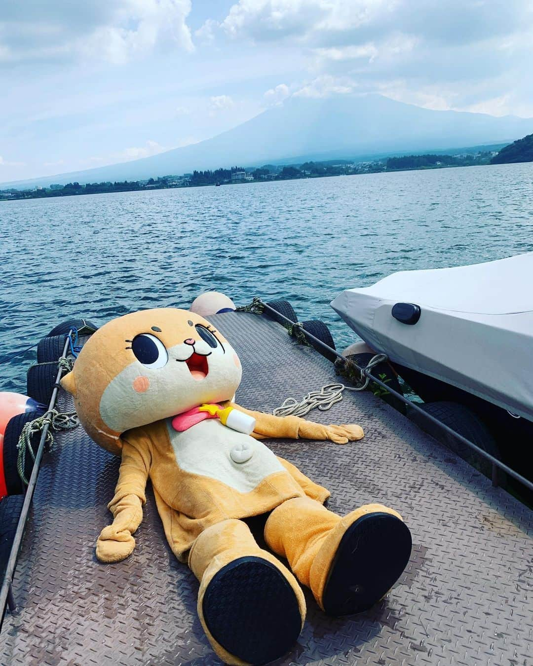 ちぃたん☆さんのインスタグラム写真 - (ちぃたん☆Instagram)「ひなたぼっこですっ☆ちぃたん☆ですっ☆  basking in the sun #水揚げ #天日干し #ゆるキャラ #ちぃたん」7月12日 12時32分 - chiitan7407