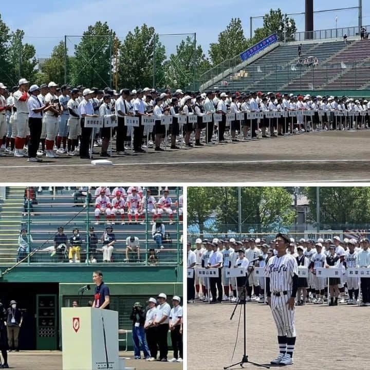 きいちゃんさんのインスタグラム写真 - (きいちゃんInstagram)「【知事活動報告】 第105回高校野球和歌山県大会の開会式。  コロナ禍で甲子園大会ができない年もありました。4年ぶりに、選手全員の入場行進を見て胸が熱くなりました。  私の中学の同級生の中で4人が甲子園に行きましたが、どれだけ誇らしかったか。  しかし、予選大会で負けても、練習で培った挑戦する気持ち、がまんする心、頑健な身体が社会人になって役に立ちますよ。球児の皆さん、頑張ってくださいね。  #和歌山県 #高校野球 #甲子園」7月12日 15時08分 - wakayamapref_pr