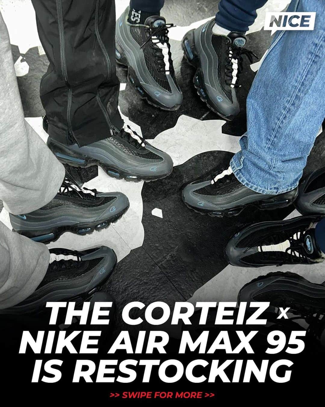 Nice Kicksさんのインスタグラム写真 - (Nice KicksInstagram)「Corteiz founder @clint419 announced that canceled bot orders of the Corteiz x Nike Air Max 95 will be available for purchase this Saturday, 7/15 in London 🏴󠁧󠁢󠁥󠁮󠁧󠁿✔️ Location TBD @nicedrops」7月13日 4時22分 - nicekicks