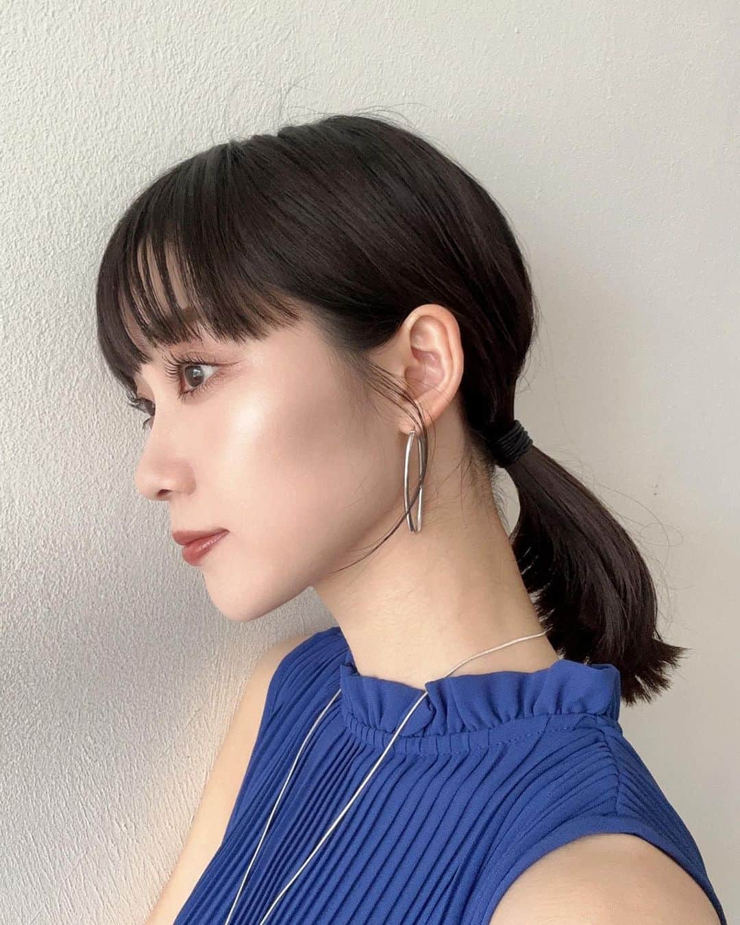 金澤楓さんのインスタグラム写真 - (金澤楓Instagram)「肌を白く見せてくれるブルー💙」7月12日 21時07分 - kae_o51o