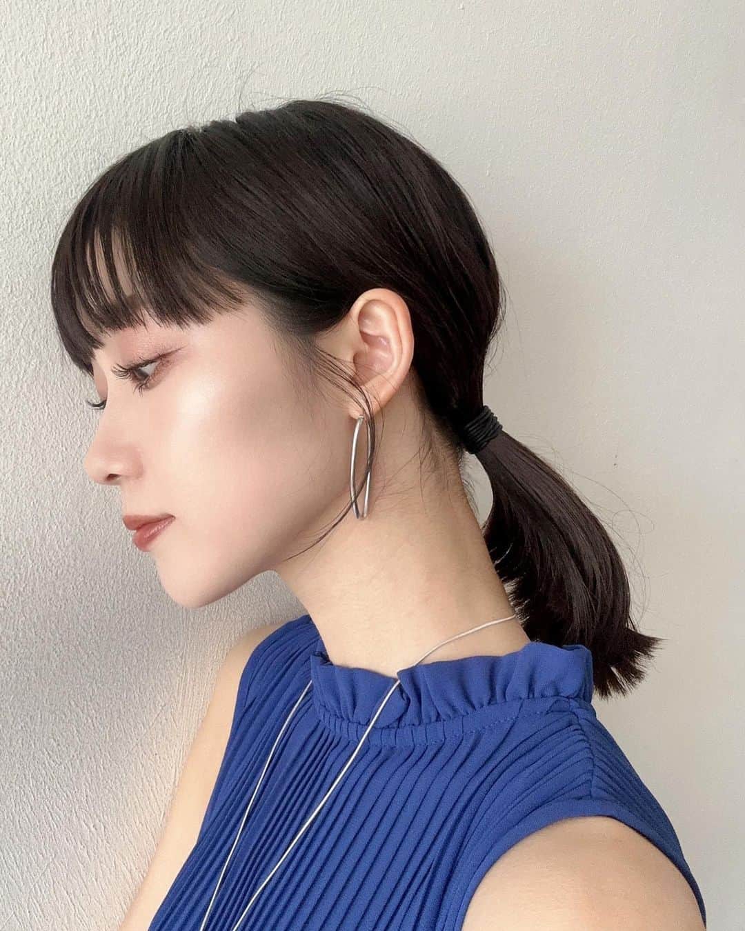金澤楓さんのインスタグラム写真 - (金澤楓Instagram)「肌を白く見せてくれるブルー💙」7月12日 21時07分 - kae_o51o