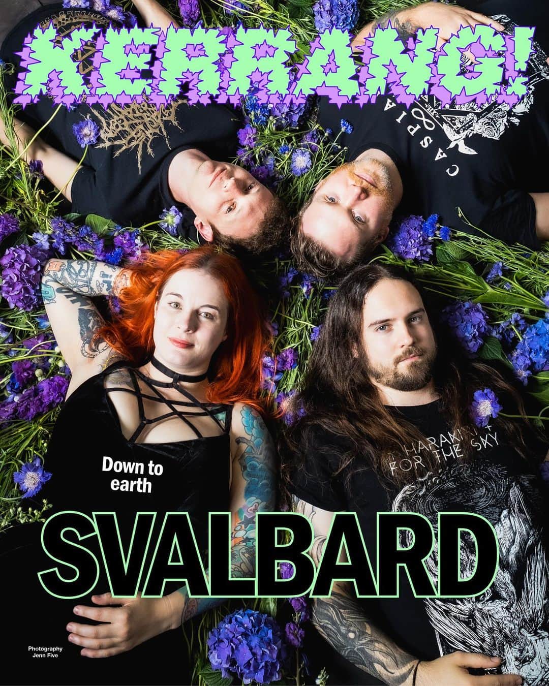 Kerrang!のインスタグラム：「Kerrang! Cover Story 🖤   “I can’t imagine not using the band as a way to express my eternal hell”   For years Svalbard have carved a name for themselves with their biting, brutalising sociopolitical attacks. Now, on The Weight Of The Mask, Serena Cherry is looking inward, exploring her deep, dark battles with depression with unflinching honesty, coming out the other side their most pained, personal and powerful record yet…   Read the interview now at the link in bio 🔗  ✍️: @nickruskell  📸: @jennfive  🎨: @aledsavedlatin   #kerrangcoverstory」