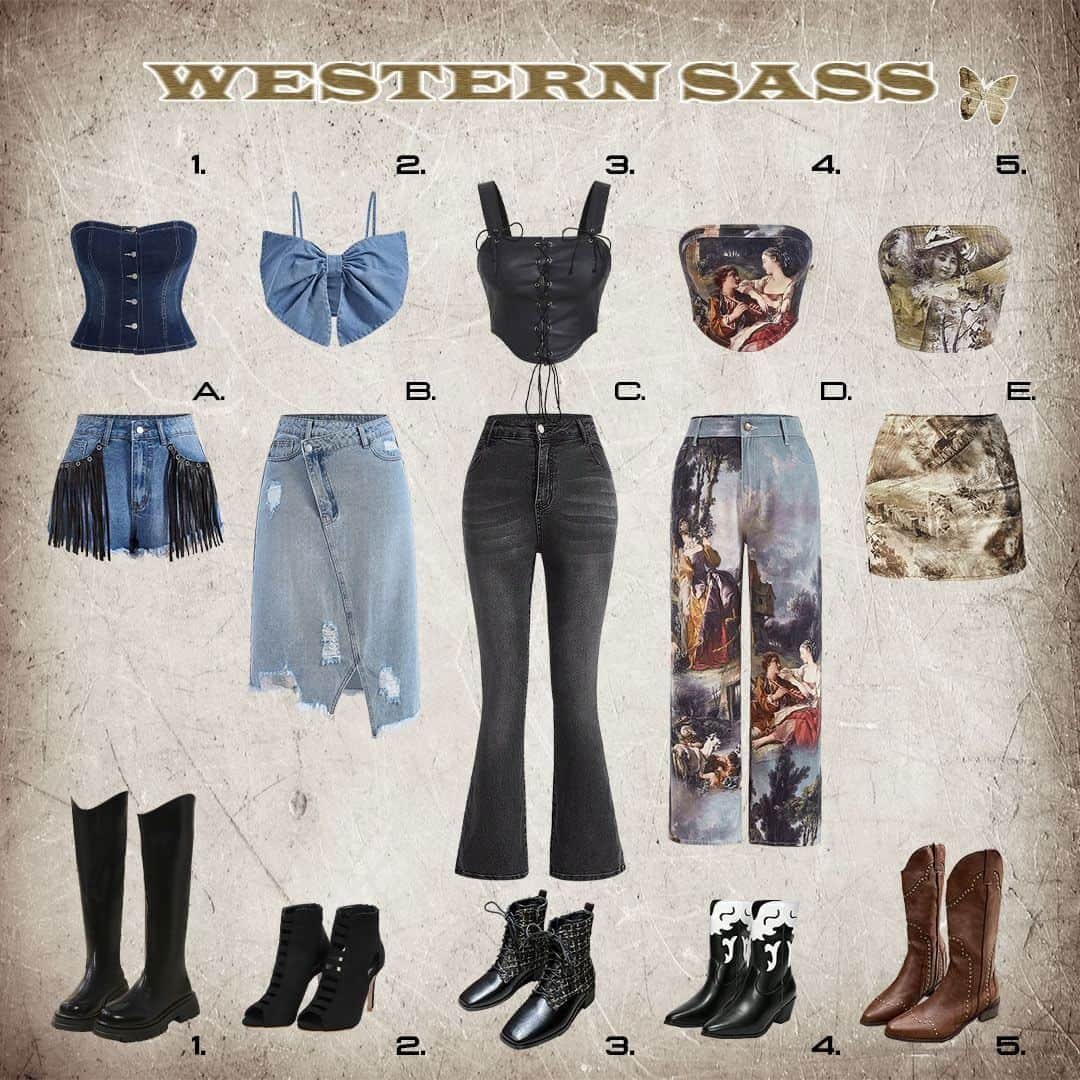SHEINのインスタグラム：「Wrangle up some 🔥 cowgirl slays for your festival SZN wardrobe with our Western Sass collection.  🔎12808968 13463512 13026827 13672219 13701680 13741879 15170613 14165700 13006570  #SHEIN #SHEINforAll #SHEINstyle #fashion #chic  #SHEINxVELD #SHEINmusicfest」