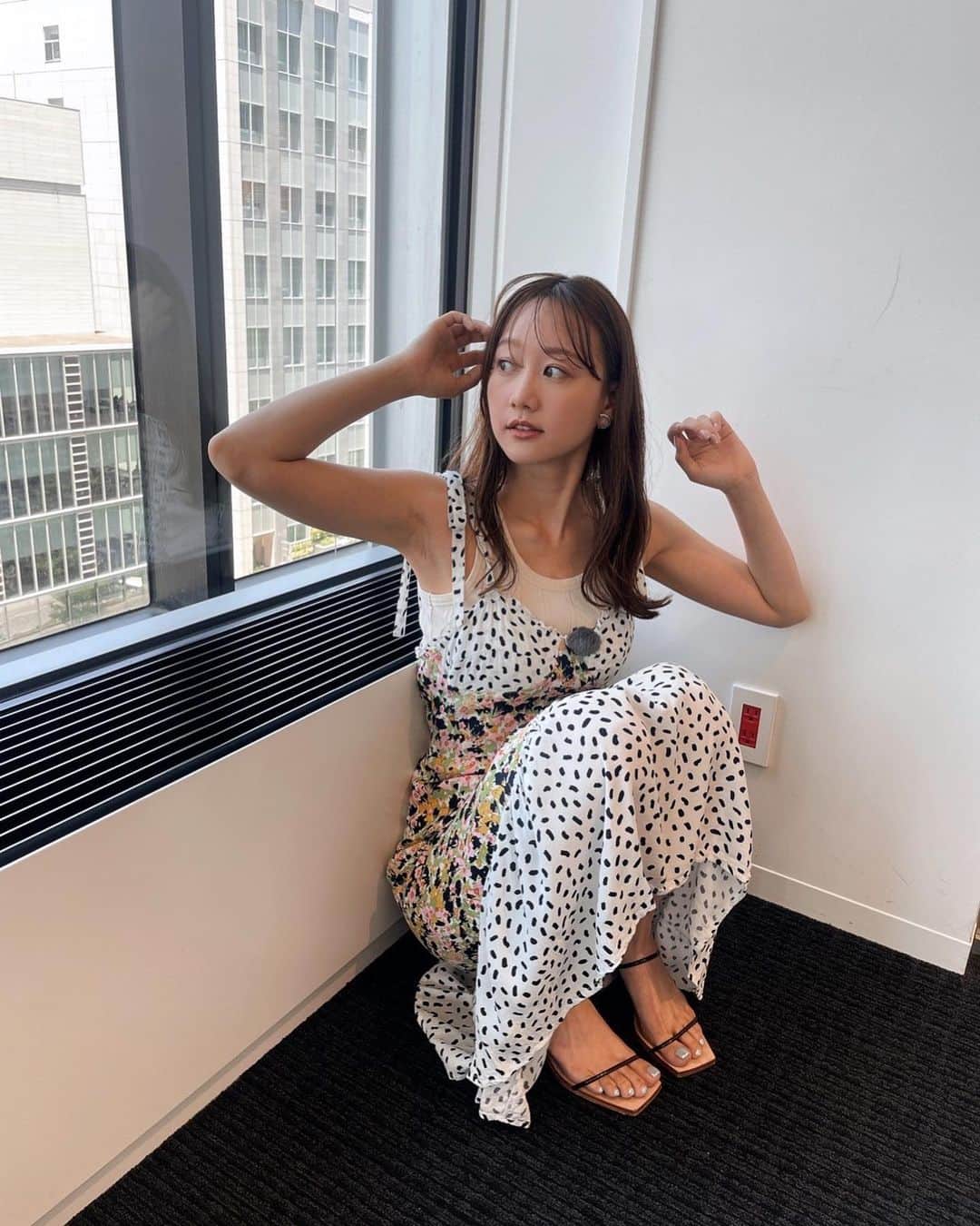 高田秋のインスタグラム：「いちにちお疲れ様でした🤍 暑かったねー🔥 道産子には耐えられません🥺」