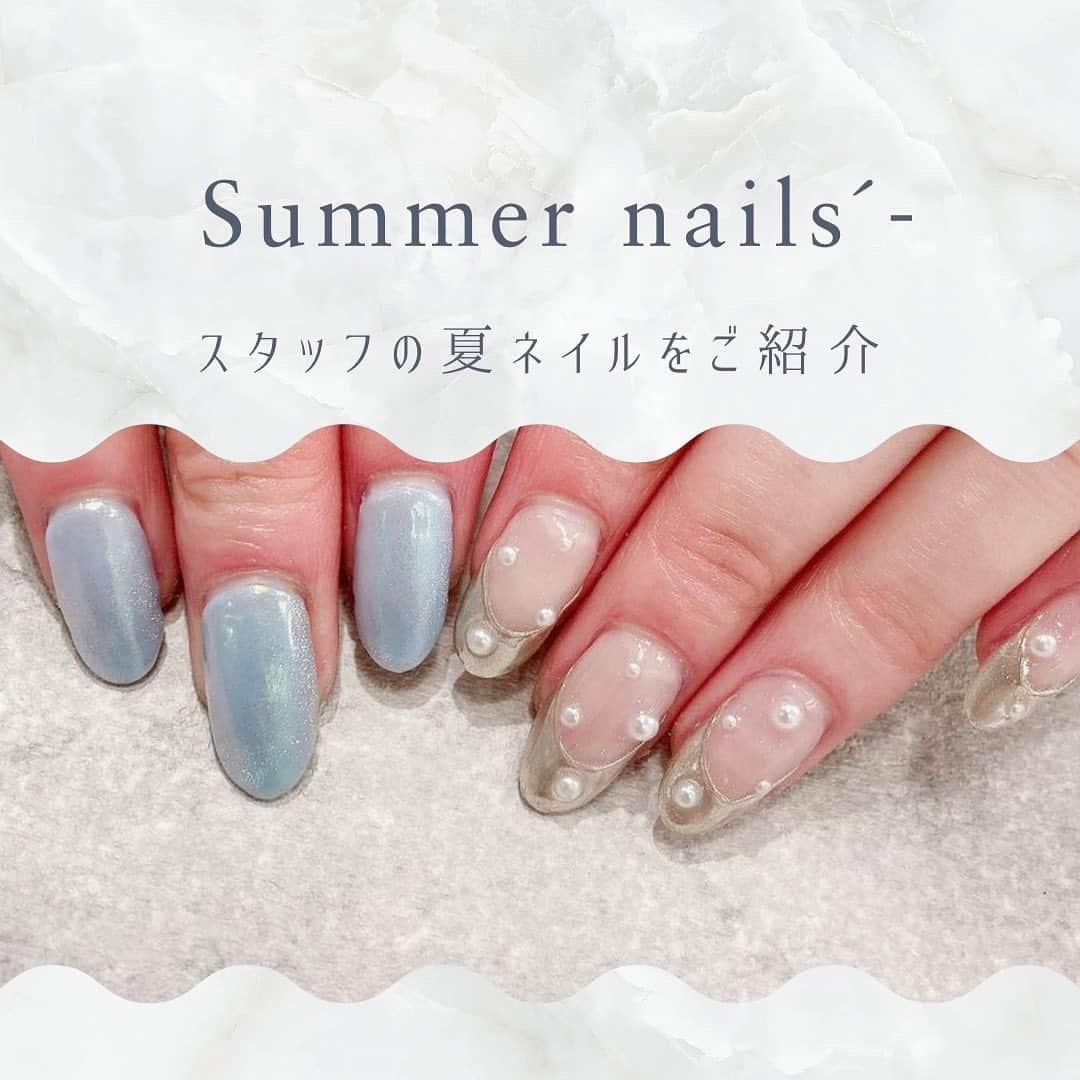 ネイルサロンならネイルクイックのインスタグラム：「@nailquick⁣ スタッフの夏ネイル 8選´˗⁣ ⁣ ⁣ 〰️🏷②まいめ⁣ @nailquick_atre_matsudo ⁣ ネイルクイックアトレ松戸店⁣ ⁣ ⁣ 〰️🏷③まいめ⁣ @nailquick_azabujuban⁣ ネイルクイック麻布十番店 premium⁣ ⁣ ⁣ 〰️🏷④⑤まいめ⁣ @nailquick_yokohamajoinus ⁣ ネイルクイック横浜ジョイナス店⁣ ⁣ ⁣ 〰️🏷⑥まいめ⁣ @nailquick_oizumigakuen ⁣ ネイルクイックグランエミオ大泉学園店⁣ ⁣ ⁣ 〰️🏷⑦まいめ⁣ @nailquick_lusca_chigasaki⁣ ネイルクイックラスカ茅ヶ崎店⁣ ⁣ ⁣ 〰️🏷⑧まいめ⁣ つづみ先生 @tsuzumi.gem⁣ vividカラーで🩷🩵⁣ よしこ先生 @nanaironails⁣ アートデザインをリクエスト⁣ ⁣ by @nailquick_ginza ⁣ ネイルクイック銀座店premium⁣ ⁣ ⁣ 〰️🏷⑨まいめ⁣ まいこ先生 @tytto_m ⁣ ミュージアムカラーで🩵🩷 ちはる先生 @nail.salon.to_be ⁣ アートデザインをリクエスト⁣ ⁣ by @spanail_atre_takeshiba ⁣ スパネイルアトレ竹芝店⁣ ⁣ ⁣ ⁣ ⁣ ⋱⋰ ⋱⋰ ⋱⋰ ⋱⋰ ⋱⋰ ⋱⋰ ⋱⋰⁣ ⁣ デザインに使われているカラー、ストーン、パーツ等に関しましては、店舗によって在庫状況が異なります。⁣ 在庫切れの場合は、似ているカラー、ストーン、パーツをご案内させていただくことがございますので、あらかじめご了承ください。⁣ ⁣ ⁣ パーツの持ち込みOK です🙆🏼‍♀️⁣ ━━━━━━━━━━━━━━━━━━⁣ 📲@nailquick ネット予約のメニュー⁣ ⁣ 【ハンド】ジェルコース＋フレンチなどお好みのアート両手4本以上（税込8800円＋アート代別）（目安:1時間45分） ⁣ ━━━━━━━━━━━━━━━━━━⁣ ⁣ ⁣ ⋱⋰ ⋱⋰ ⋱⋰ ⋱⋰ ⋱⋰ ⋱⋰ ⋱⋰⁣ ⁣ ⁣ 🟫#ネイルサロン は @nailquick⁣ 🟪#ジェルネイル は @nailparfaitgel⁣ ⬜️#ハンドケア には @spanail_product⁣ ⁣ ⁣ ⁣ 🤚🏼✋🏼 #ネイルクイック⁣ ⁣ お爪の健康を考えたネイル専門店⁣ ケア、マニキュア、ジェルネイル、お客さまのご要望やお爪の状態を伺い、一人ひとりにあうメニューをご提供します。⁣ ⁣ ⋱⋰ ⋱⋰ ⋱⋰ ⋱⋰ ⋱⋰ ⋱⋰ ⋱⋰⁣ ⁣ ⁣ #サマーネイル2023 #夏ネイル2023 #ニュアンスネイルデザイン #ニュアンスネイル #うるうるネイル #ミラーネイル #マグネットネイル #マーメイドネイル #ちぐはぐネイル #ビビッドカラー #奥行きネイル #韓国ネイル #ドットネイル #もやもやネイル #フレンチネイル #うるつやネイル #ネイルパフェジェル #nailquick #ネイルクイック」