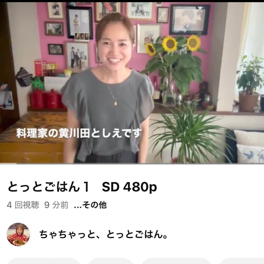 黄川田としえのインスタグラム：「YouTubeチャンネルをやっと開設しました㊗️  「ちゃちゃっと、とっとごはん」 です。  素敵な料理というよりも、ほんと、いつもの「時間なーい！」って言いながらちゃちゃっと作る ご飯の動画です。 これからもっといつも通りにボケまくりのバタバタ動画になる予感です。。  あと、部活やスポーツしてる子に向けたアスリートフードもご紹介していけたらなと思ってます！  初投稿は私の代表作（女優さんが映画紹介するみたいな言い方してすみません😂） の　#焦がし醤油のとうもろこしご飯　です。  プロフィールにリンクを貼っておきます。 YouTubeでは 「とっとごはん」で検索してみてください🙏  #tottogohan  #とっとごはん #youtube #初投稿㊗️ #黄川田としえ #料理家totto #ちゃちゃっととっとごはん #とっとごはん」