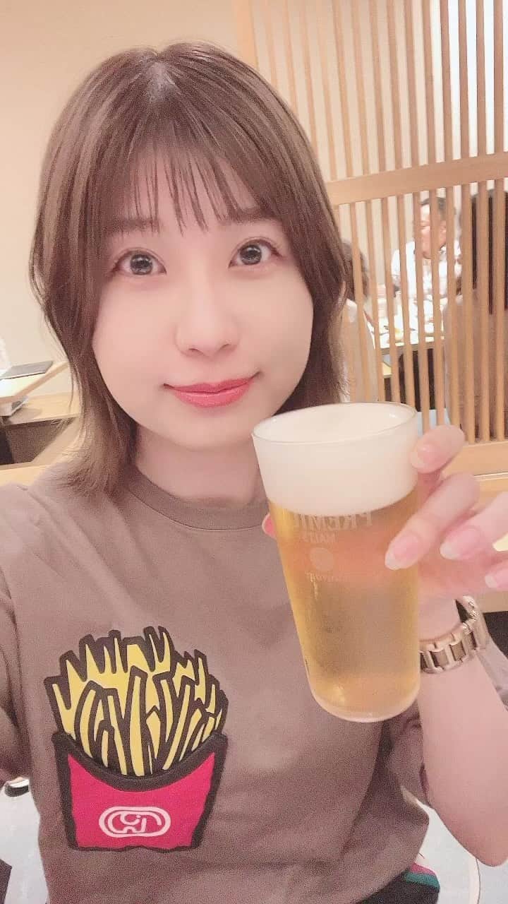 天野麻菜のインスタグラム：「ビール女子。3536」