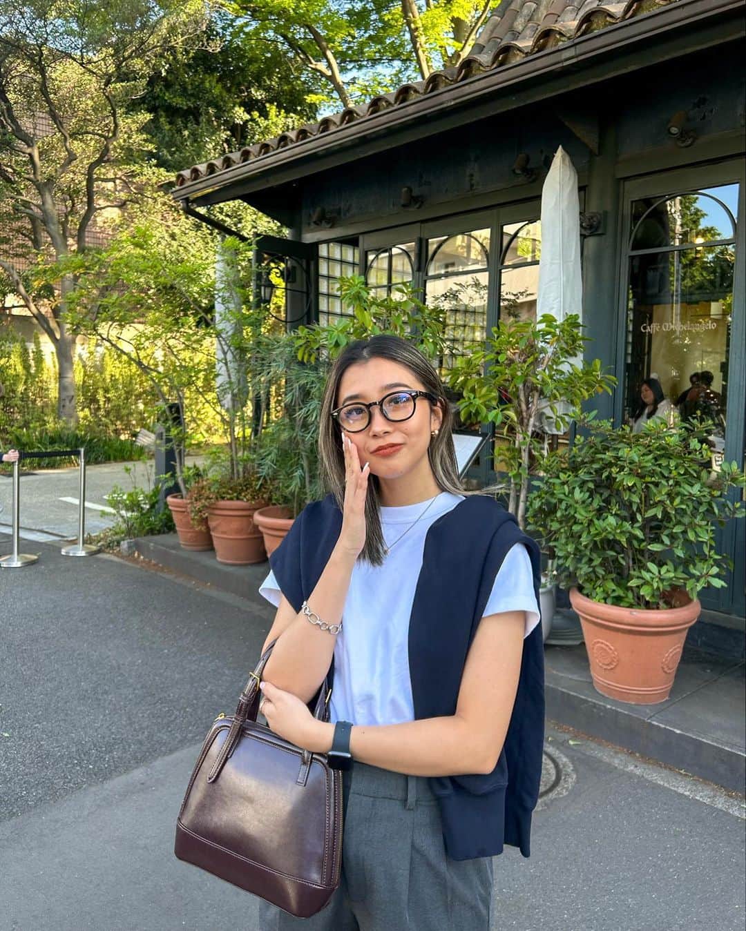MISAのインスタグラム：「だいぶ前のだけど🌼✨  #ootd#outfit#me#tb」