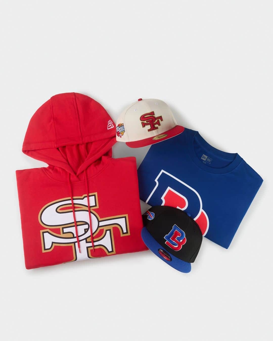 ニューエラ・キャップのインスタグラム：「We pulled from our archives to bring you the NFL City Originals collection, featuring select team logos used in the 90s. Grab yours now in headwear and apparel.」