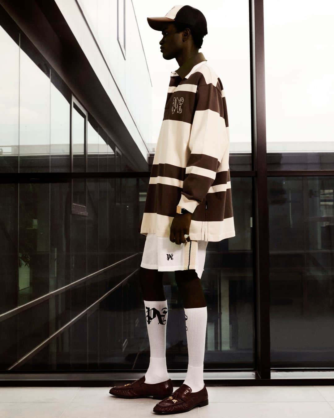 パーム・エンジェルスのインスタグラム：「THE MONOGRAM  Color combinations that infuse a refined note to a sporty reference, binding different pieces with a common identifier.  #PAMonogram #Fall23」