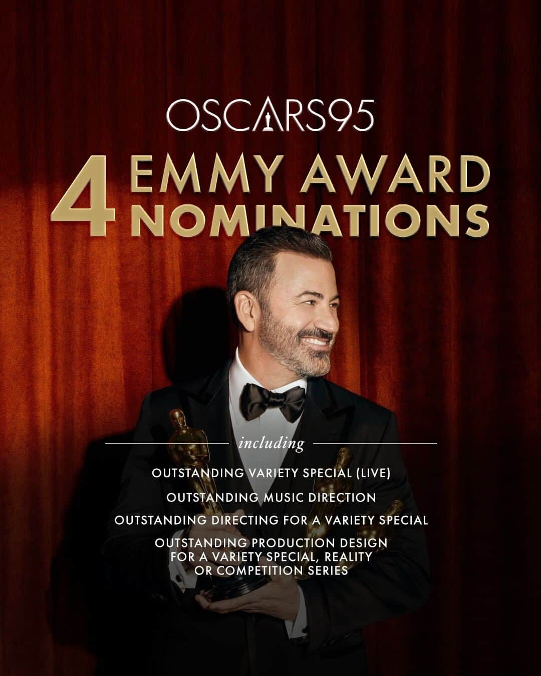 アカデミー賞さんのインスタグラム写真 - (アカデミー賞Instagram)「Congratulations to our incredible 95th #Oscars production team on their four Emmy Award nominations.  • Outstanding Variety Special (Live) The Oscars • ABC • Academy of Motion Picture Arts and Sciences Jimmy Kimmel Ricky Kirshner Molly McNearney Glenn Weiss Rob Paine Sarah Levine Hall Raj Kapoor Jennifer Sharron Erin Irwin  • Outstanding Directing For A Variety Special The Oscars • ABC • Academy of Motion Picture Arts and Sciences Directed by Glenn Weiss  • Outstanding Production Design For A Variety Special The Oscars • ABC • Academy of Motion Picture Arts and Sciences Misty Buckley, Production Designer Alana Billingsley, Production Designer John Zuiker, Art Director  • Outstanding Music Direction The Oscars • ABC • Academy of Motion Picture Arts and Sciences Rickey Minor, Music Director  Click the link in bio to watch a recap of the 95th Oscars on A.Frame.」7月13日 2時14分 - theacademy