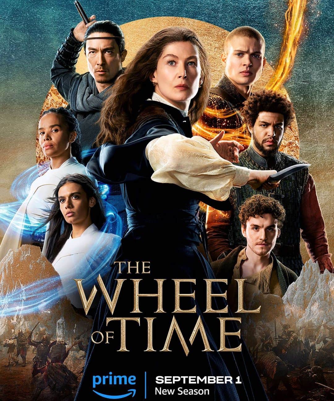 ダニエル・ヘニーのインスタグラム：「“Whatever comes, face it on your feet” Season 2…coming SOON. @thewheeloftime」