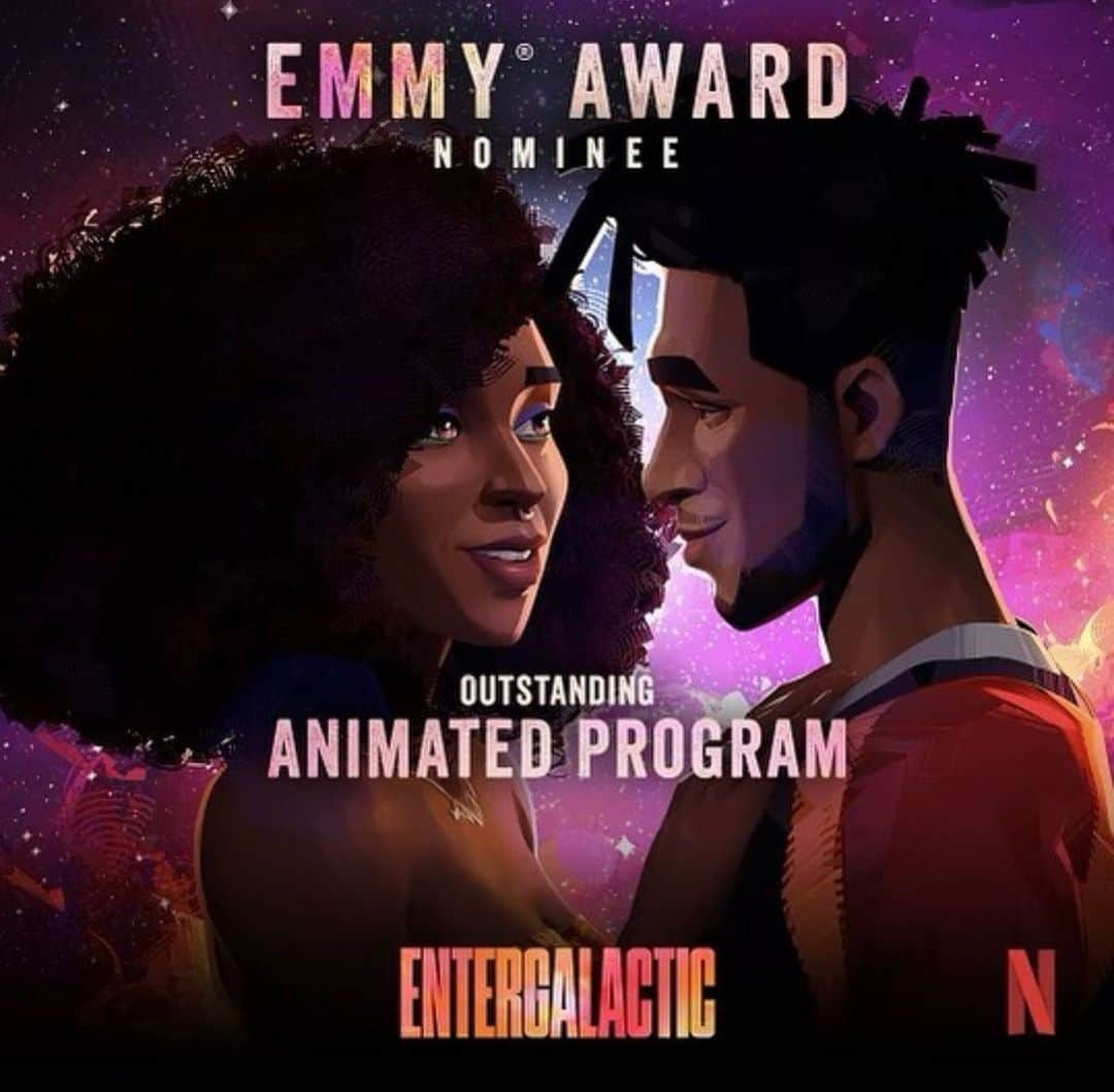 タイ･ダラー･サインさんのインスタグラム写真 - (タイ･ダラー･サインInstagram)「Woke up this morning in Japan and found out Entergalactic is nominated for a Emmy award !   So proud to be apart of greatness !!   Thank you my brother from another @kidcudi for first of all being a real one first, a genius second,  and third not being a quitter !  At lot of people talk it but rarely walk it !! No one can tell me anything different about bro .   Shoutout to everyone involved in the making of Entergalactic and everyone who watched . If you haven’t seen it yet make sure you check it out soon as you can .   We goin to the EMMY’s baby 🤲🏾🖤」7月13日 13時09分 - tydollasign