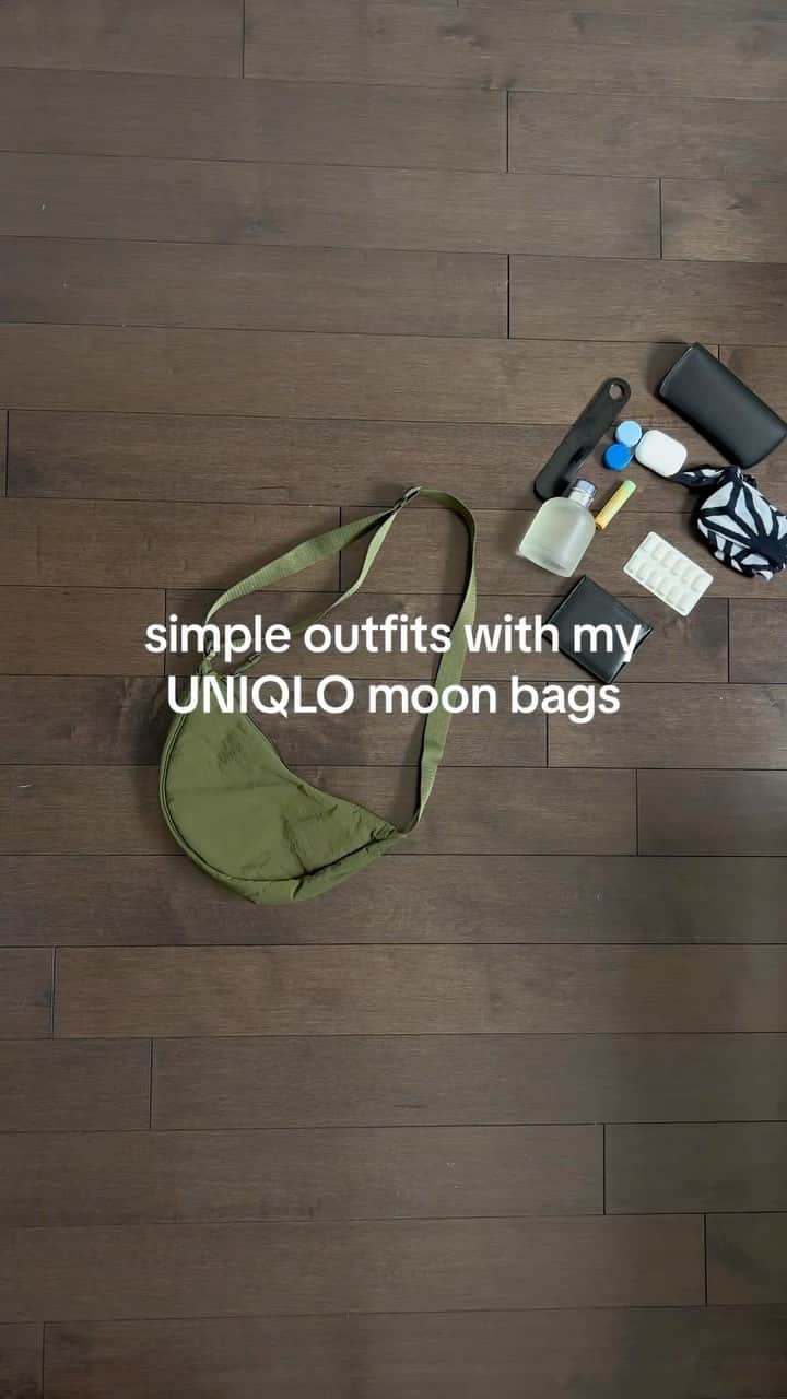 uniqlousaのインスタグラム：「@omgessin knows how to create a fire fit 🔥   Add style to every look with our viral Moon Bag. How would you style it?   #Uniqlo #Uniqlousa」