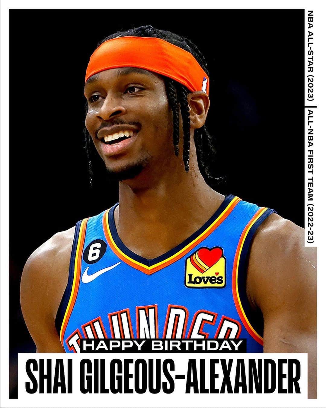 NBAさんのインスタグラム写真 - (NBAInstagram)「Join us in wishing @shai of the @okcthunder a HAPPY 25th BIRTHDAY! #NBABDAY」7月13日 4時45分 - nba