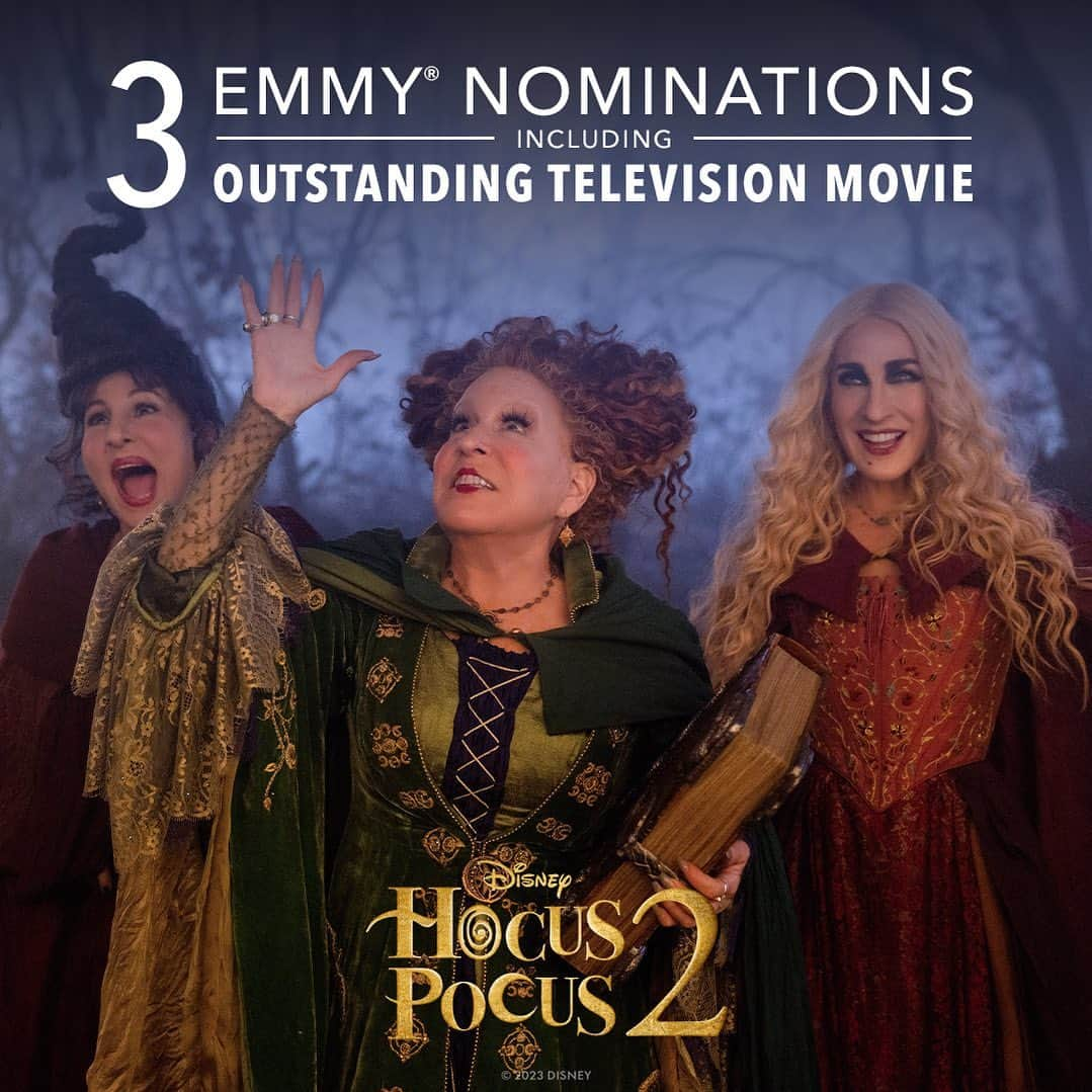 アダム・シャンクマンのインスタグラム：「Thank you @televisionacad and to all you incredible fans of @hocuspocusdisney !!! We are all so grateful for the kind acknowledgement!  @567and8 @mrsleshem @jen_dangelo @bettemidler @sarahjessicaparker @kathynajimy @salvadorperezcostumes @johndebney @jesskavirchoo  @racheello  @michaelseanbailey @asadayaz  And the whoooooole team. We are all stunned and happy we made you happy.  #sistaaaaas !」