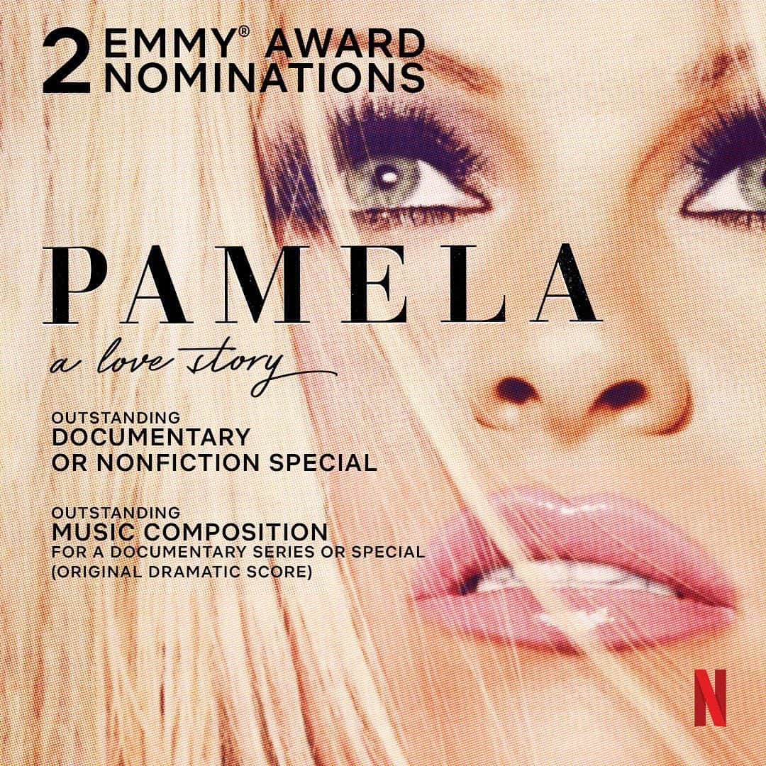 ブランドン・トーマス・リーのインスタグラム：「Double Emmy Nominations! ... I'm honestly speechless. Overwhelmed with gratitude and pride today. I am so thankful to the @televisionacad and my heart is overflowing with pride for my mother, @pamelaanderson .  @white815 you are a genius! Thank you for bringing your expert storytelling to this film.    Two years ago, I made a decision. I wanted the world to truly see my mom. She's an icon who helped shape a generation, but it was about time she shaped her own narrative. Today, I’m overjoyed knowing that the world not only recognizes her but has come to adore her the way I always have.   So, thank you, a million times over to @netflix @dorothystpictures @white815 @jessicalhargrave @mattberritt and everyone who breathed life into my mom's incredible story. I see you, I appreciate you.  SEE YOU AT THE EMMYS!」