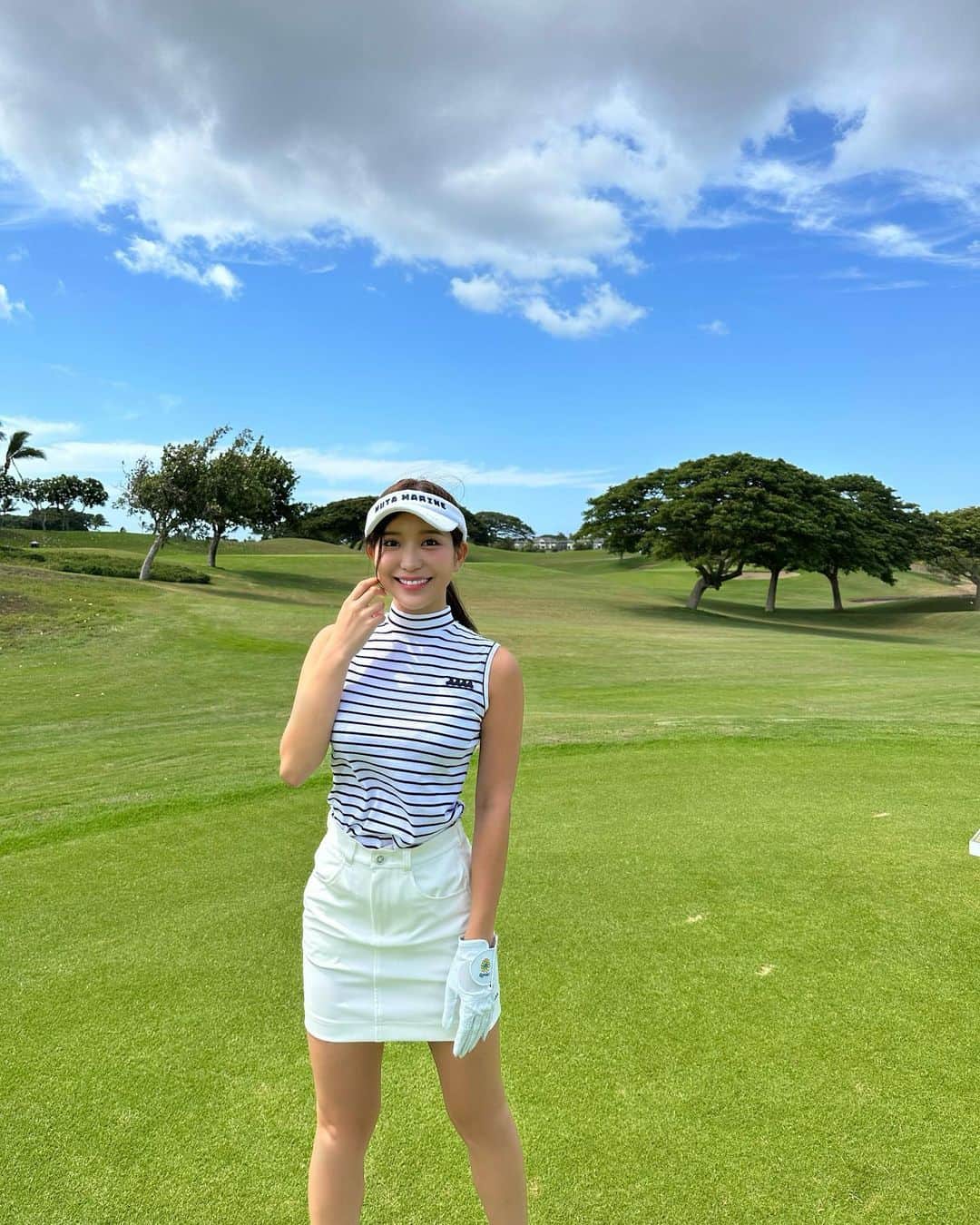 COCOさんのインスタグラム写真 - (COCOInstagram)「golf 🦜🪽 It's hot🌞  new wear ♡ @muta_marine_yokohama  @muta__official  @muta_marine_tokyo」7月13日 7時11分 - coco_coco000