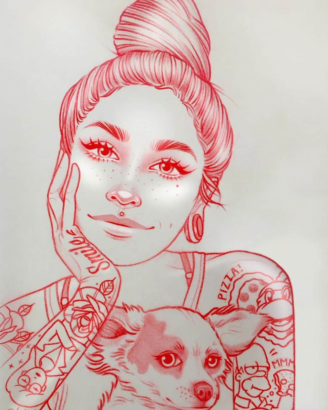 Rik Leeさんのインスタグラム写真 - (Rik LeeInstagram)「Never not sketching ❤️✍️❤️」7月13日 9時49分 - rikleeillustration