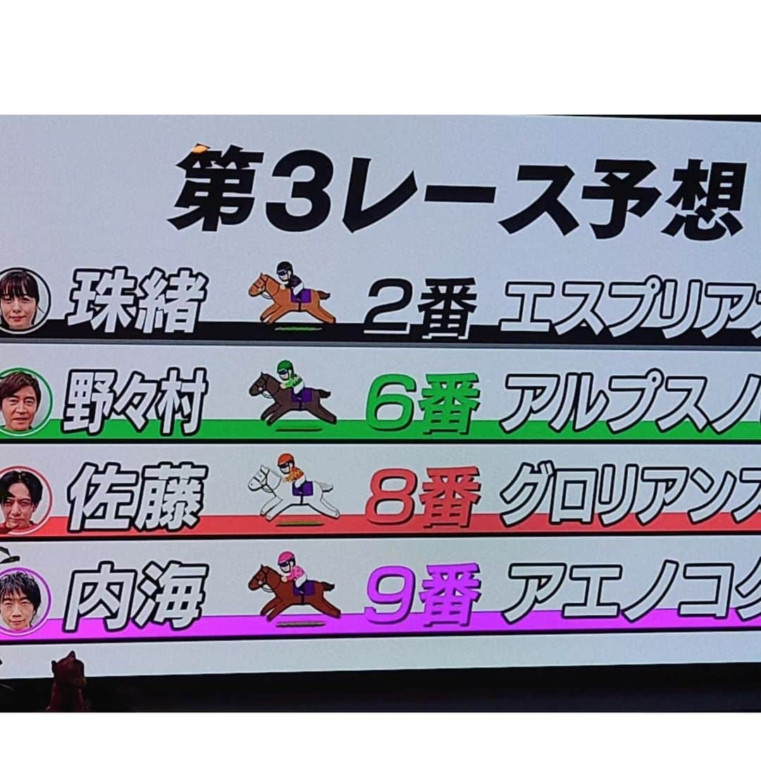 さとう珠緒さんのインスタグラム写真 - (さとう珠緒Instagram)「エブリデイ　ホットデイですね  こんなところでキャンパーズ！  元光ＧＥＮＪＩの佐藤さん、内海さんが  競馬予想ずっと的中してて  私と野々村真さんは全然当たらず、、、  さて来週は当たるのでしょうか？  競馬も楽しい、キャンプも楽しい 楽しいことってたくさんありますね♪  この夏の楽しみ何かありますか？  #BS松竹東急 #大井競馬場 #こんなところでキャンパーズ！ #良い一日を✨」7月13日 10時54分 - tamao_satoh