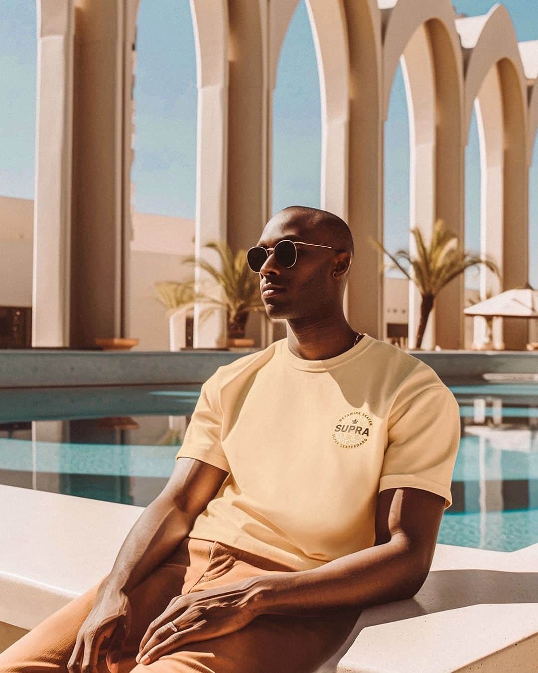 スープラのインスタグラム：「Imagine your perfect summer vacation with SUPRA. The 2023 Hot Summer Resort campaign visual was created with Midjourney, a text-based image generator using AI technology.」
