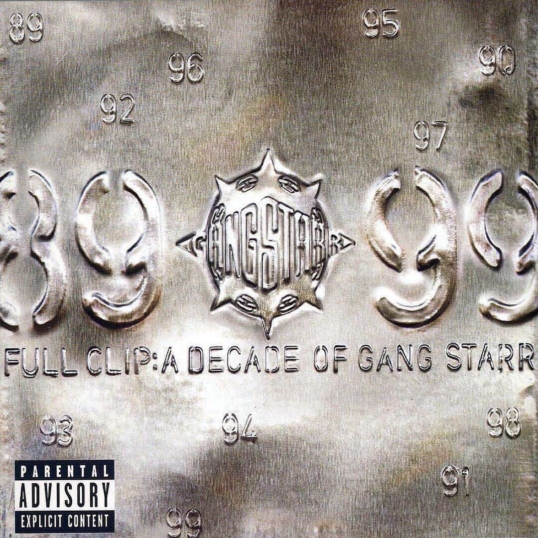 DJプレミアのインスタグラム：「SALUTE TO 24 YEARS. "FULL CLIP:A Decade Of Gang Starr" @gangstarr  R.I.P. GURU 🙏🏾 💚 🕊️  R.I.P. @bigl_139 🙏🏾❤️🕊️」