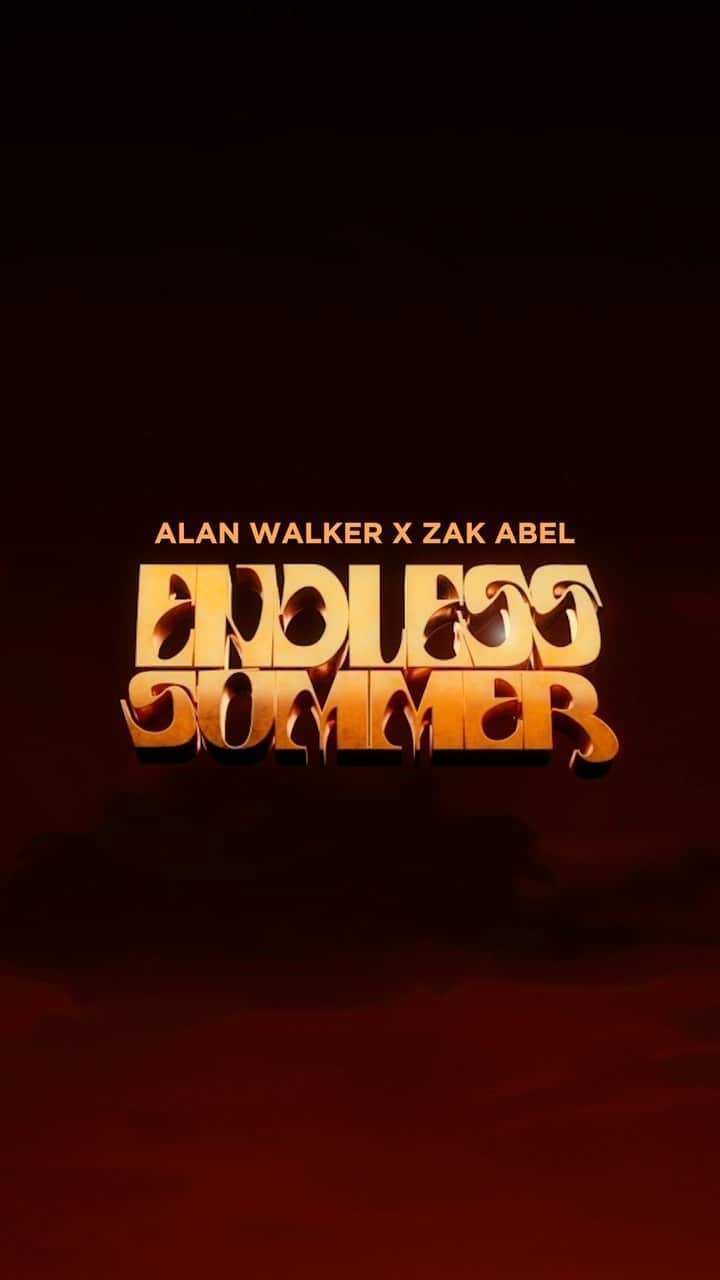 アラン・ウォーカーのインスタグラム：「This energy all summer please. ‘Endless Summer’ with @zakabel out tomorrow. 🌞⚡」