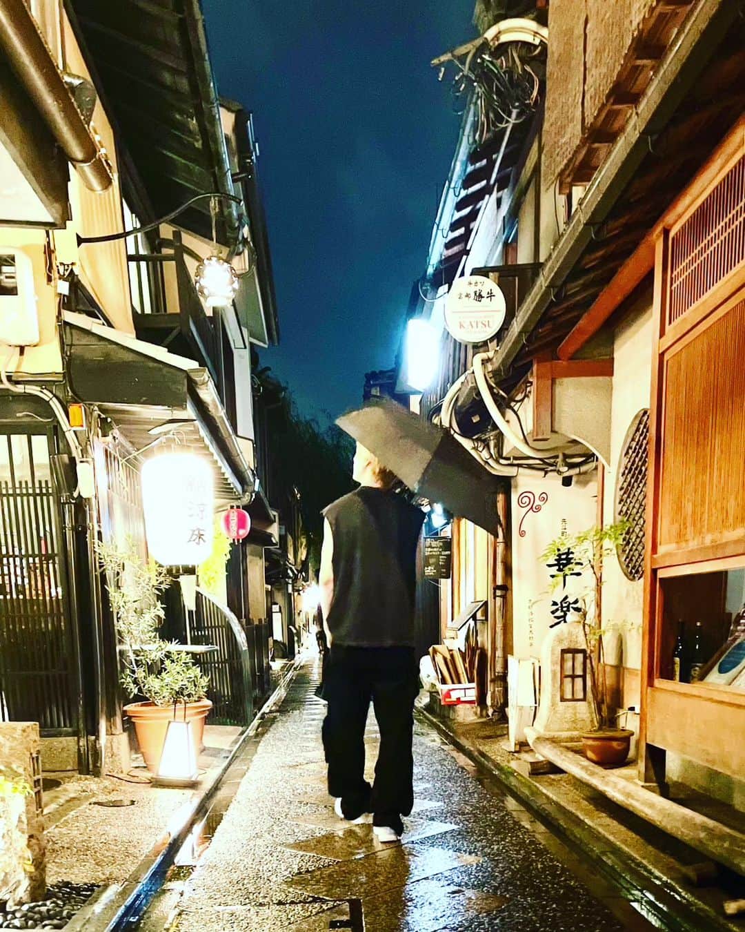 滝澤諒のインスタグラム：「Beautiful Kyoto  #vlog #京都 #先斗町 #滝澤諒」