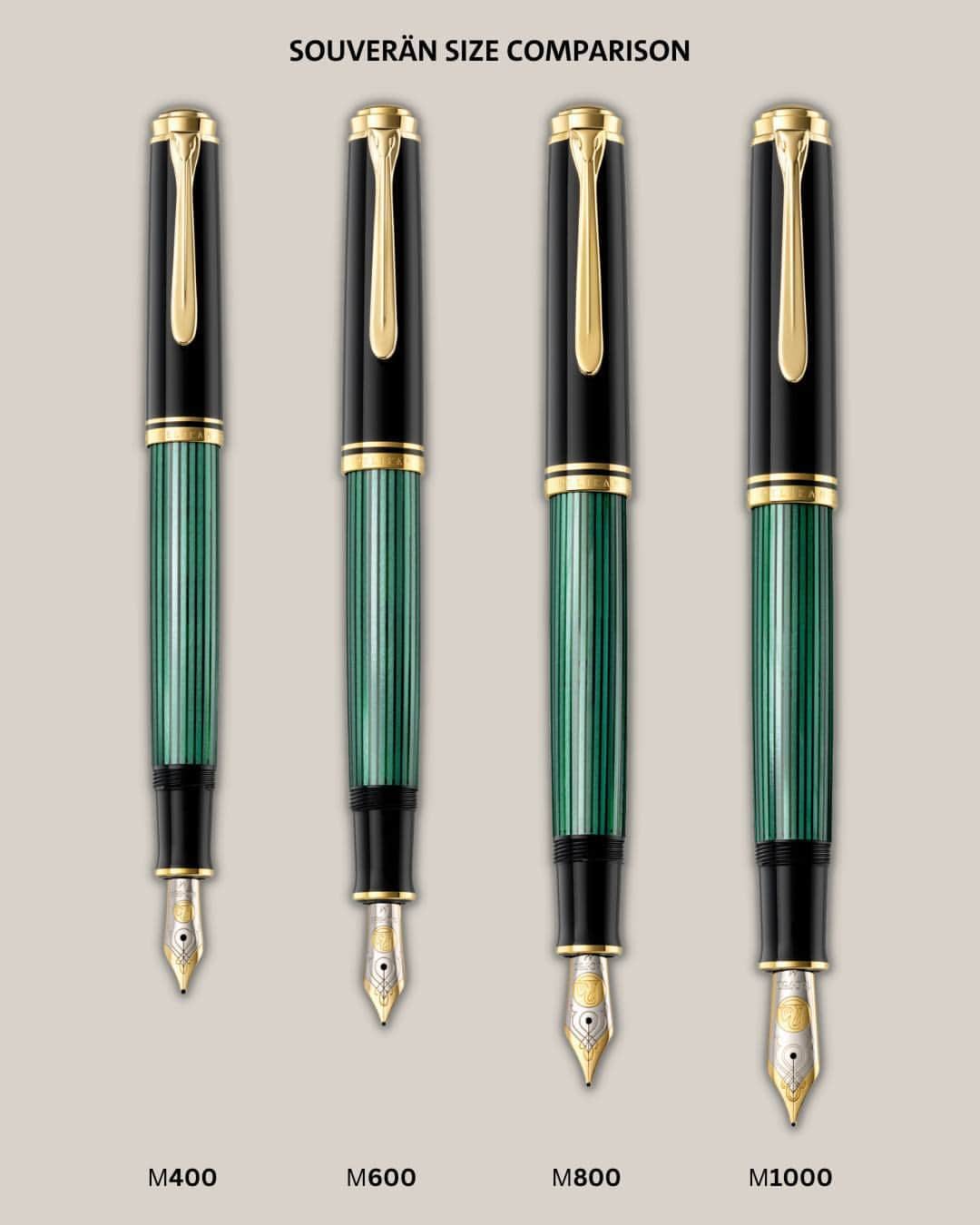 ペリカンさんのインスタグラム写真 - (ペリカンInstagram)「Your perfect companion for every occasion: our Souverän.   Just as suits come in different sizes, our Souverän series also comes in different sizes, which all differ in size, weight and ink capacity The smallest Souverän is the 400, followed by the 600, 800 and 1000 in ascending size.   Which size do you prefer? And do you prefer different sizes for different writing occasions?  #PelikanPassion #PelikanSouverän #Fountainpens」7月13日 23時00分 - pelikan_passion