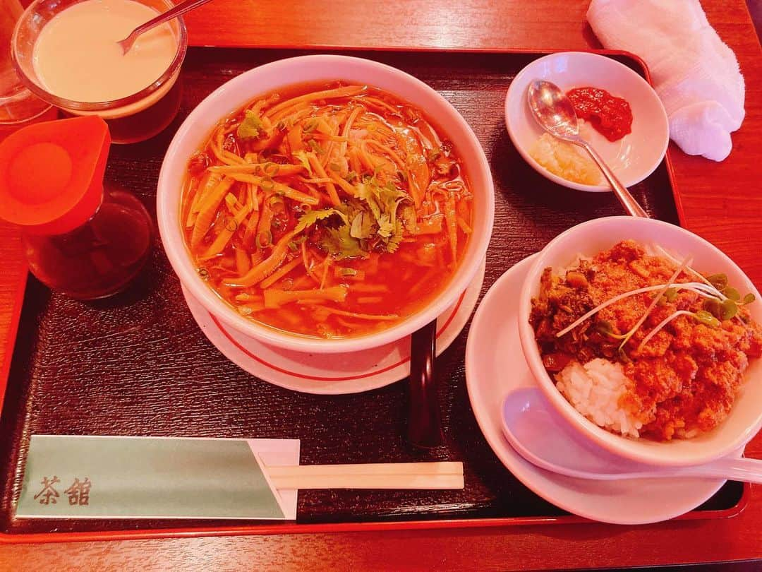 柳下毅一郎のインスタグラム：「肉羹麺線」