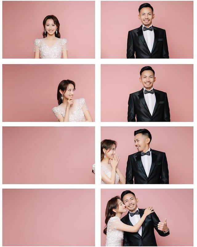プレ花嫁の結婚式準備サイト farny 【ファーニー】のインスタグラム：「@farny_weddingをフォローして #プラコレ #美花嫁図鑑 を付けて投稿してください⡱ . ‥‥‥‥‥‥‥‥‥‥‥‥‥‥ Today's wedding photo from... @mpkt_wd さん⚐* . 韓国風前撮りフォトが可愛すぎる💗  スタジオで撮る韓国風のコマ撮りフォトが可愛すぎますよね📸 お二人の表情から楽しげな雰囲気が伝わってきます✨ . ‥‥‥‥‥‥‥‥‥‥‥‥‥‥ . \\花嫁ライター募集中// @farny_wedding のDMに ”farny花嫁ライター希望”とお送りください✈︎✉︎ . \\花嫁アプリ // プロのアドバイザーに結婚式の相談を何度でも ウェディングドレスの記事や、 自分のウェディングレポを残せちゃう♡” . >>>TOPのURLからcheck ⋈ @placole_dressy >>>結婚のご相談は プラコレウェディングアドバイザーへ♡ @wedding_adviser >>>ウェディングレポを残したいなら、 farny by プラコレをcheck ✎ @farny_wedding >>>ウェディングアイデア＆DIYは ドレシーアイデアcheck ❁ @dressy_idea >>>素敵なドレスに出会いたい花嫁さま♡ @dressyonline_をcheck >>>お洒落で可愛いパパママ婚やフォトは @dressy.baby をcheck ∴ >>>鎌倉にOPEN”お花とドレスと紅茶のカフェ” @dressyroom_teaをcheck𓌉𓇋 . ‥‥‥‥‥‥‥‥‥‥‥‥‥‥  #プレ花嫁 #卒花嫁 #結婚準備 #結婚式 #結婚式場 #当日レポ #撮影指示書 #weddingtbt #weddingdress #ウェディングドレス #ウェディングフォト #ブライダルフェア #farnyレポ #美花嫁図鑑 #mydress #大人花嫁 #花嫁コーデ #花嫁コーディネート　#前撮り #コマ撮り #韓国風」