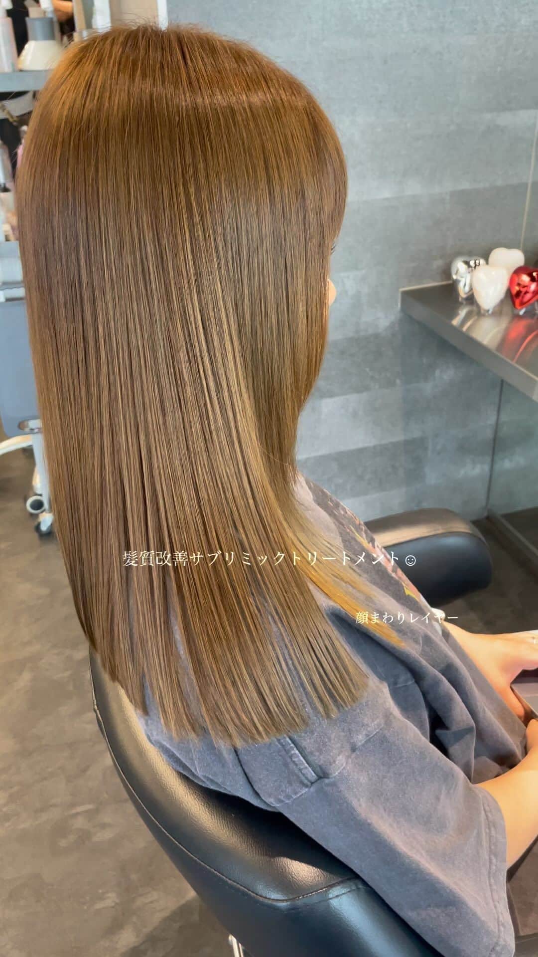 YUMIKOのインスタグラム：「毎日大人気⤴︎サブリミックトリートメント✨  #札幌美容師#札幌美容室#札幌髪質改善#レイヤーカット」