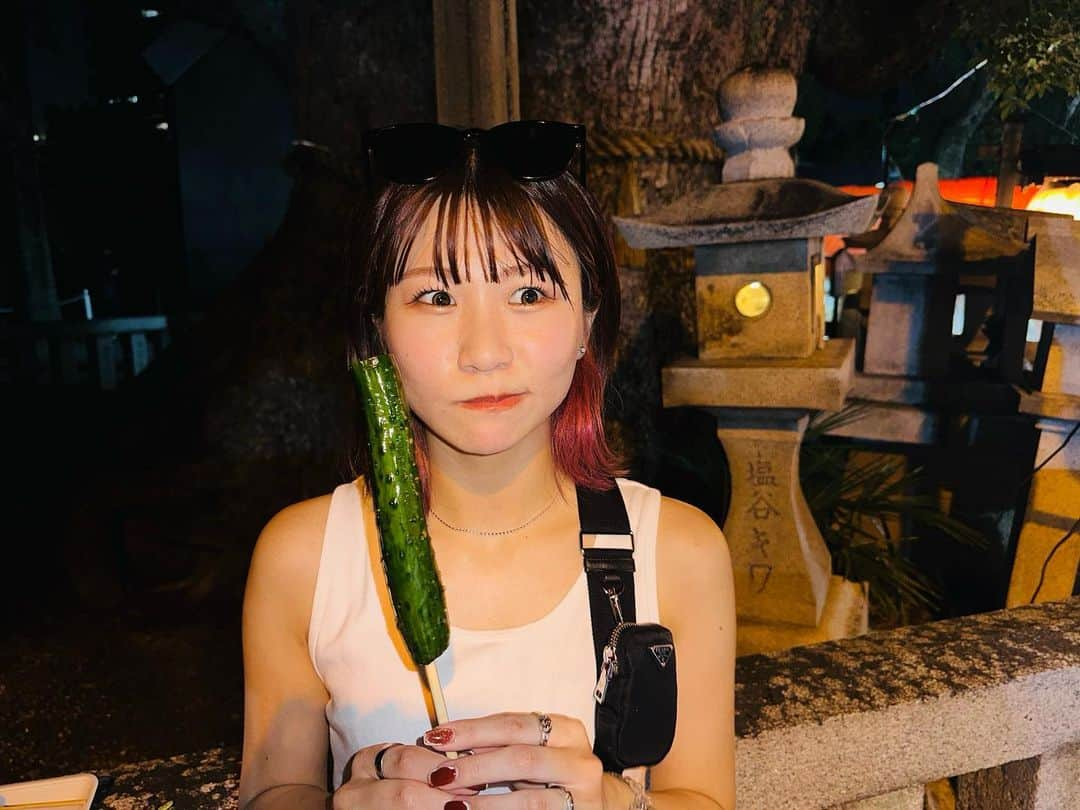 いちえ（夜のひと笑い）さんのインスタグラム写真 - (いちえ（夜のひと笑い）Instagram)「夏祭り好きやけど、人多い所と暑い所は嫌いです。  みんな屋台で一番好きなのなに？🤔💓」7月13日 17時31分 - hnkichie27