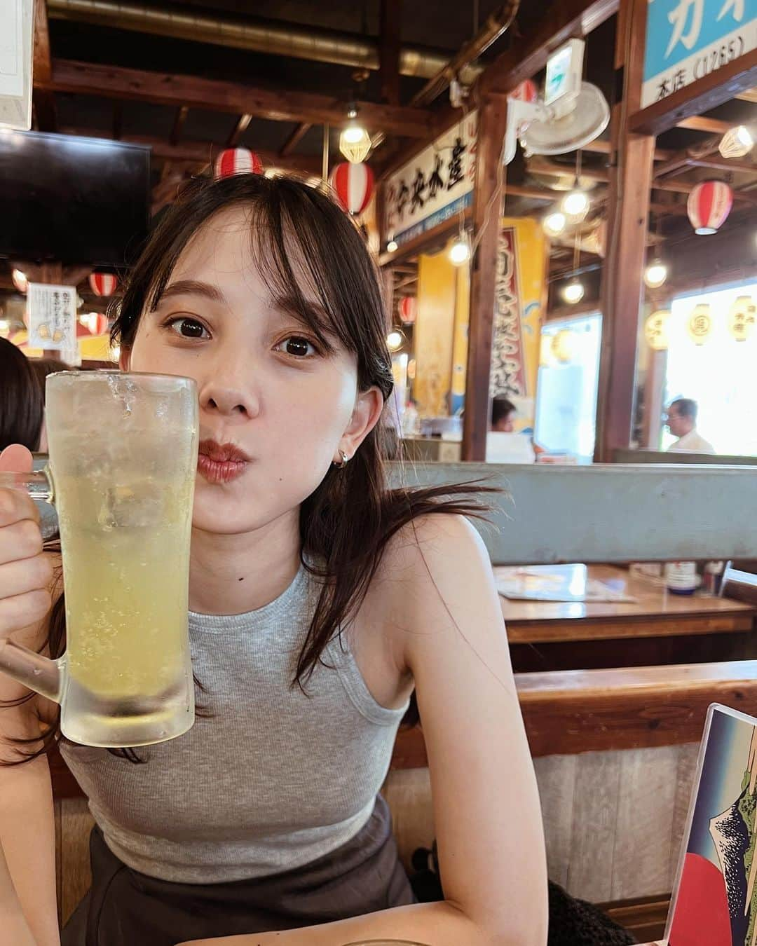 奥村真友里さんのインスタグラム写真 - (奥村真友里Instagram)「🍻  #磯丸水産」7月13日 18時39分 - mayuri_okumura