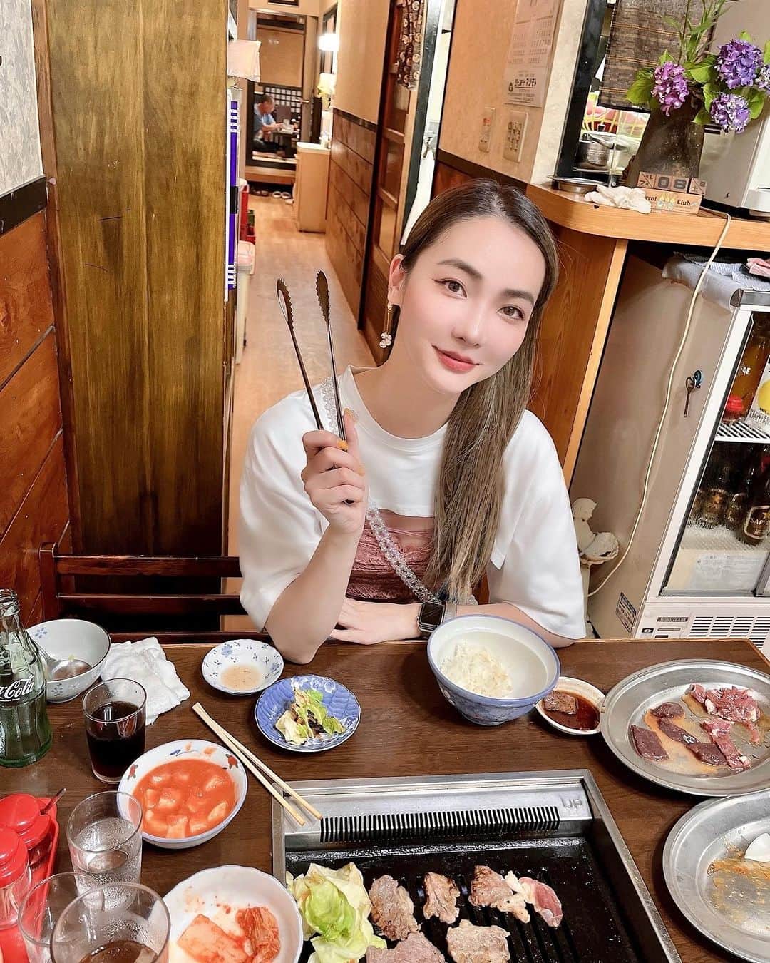 LISA minemuraのインスタグラム：「🌈 須坂にある清香苑のカルビとレバーがお気に入り🫰🏻💗 🌈 #須坂市  #焼肉  #清香苑」