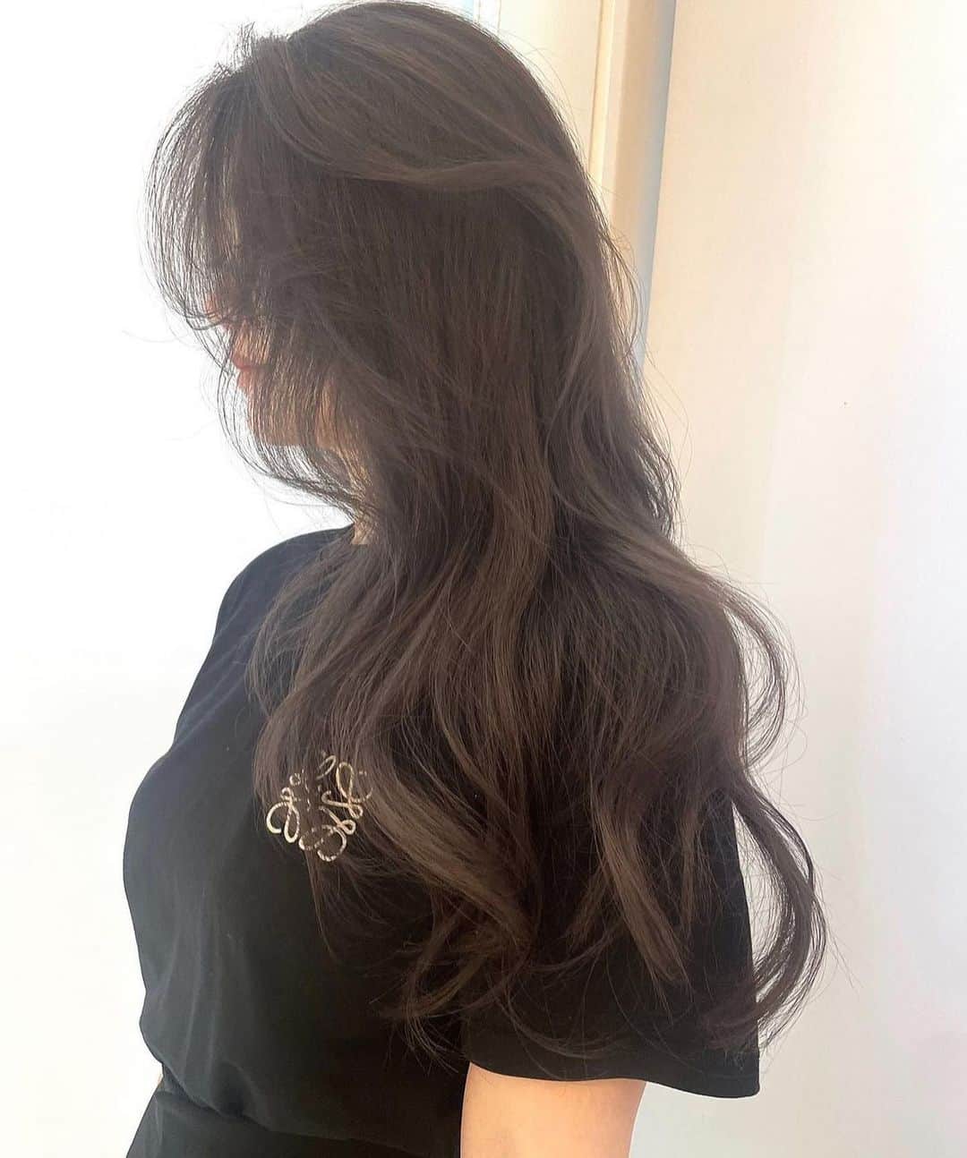 原涼香のインスタグラム：「大人気greige🩶赤味を柔らかく消して透明感up♡ ㅤㅤㅤㅤㅤㅤㅤㅤㅤㅤㅤㅤㅤ ダークトーンでも重くならないのがpoint🤍 カラーのみで明るめを続けると 透明感がよりでます✨ 一回で明るめ希望の方はWケアカラーがオススメです✔︎🤍 ㅤㅤㅤㅤㅤㅤㅤㅤㅤㅤㅤㅤㅤ 🎀韓国HAIR STYLE menu... ㅤㅤㅤㅤㅤㅤㅤㅤㅤㅤㅤㅤㅤ ☑︎カット ワンカールだけでも可愛いこだわりレイヤーカット🖤  ☑︎プレミアムケアカラー(or Wケアカラー) 透明感バツグンのグレージュカラー🩶 ㅤㅤㅤㅤㅤㅤㅤㅤㅤㅤㅤㅤㅤ ☑︎バイカルテトリートメント 韓国人みたいなツヤ髪はバイカルテトリートメントで叶います🖤  ㅤㅤㅤㅤㅤㅤㅤㅤㅤㅤㅤㅤㅤ ご予約はリンクから🫶🏻🔗 ㅤㅤㅤㅤㅤㅤㅤㅤㅤㅤㅤㅤㅤㅤㅤㅤㅤㅤㅤㅤㅤㅤㅤㅤㅤㅤ  #SHIMA#韓国ヘア#韓国スタイル#レイヤーカット#ワンホンヘア#ワンホン#ダークトーン#網紅#初カラー#暗髪#ベージュカラー#ラベンダーカラー#グレージュ#オリーブカラー#透明感カラー#銀座美容院#銀座美容室#美容師#시스루뱅#레이어드컷#koreanhair」
