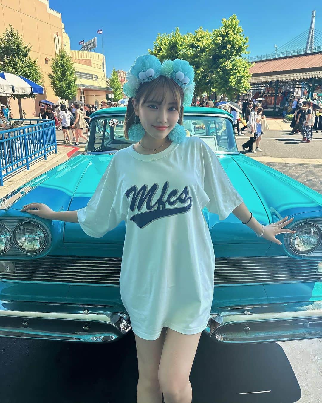 RIOさんのインスタグラム写真 - (RIOInstagram)「念願のUSJ🌎💙 あちかった🥵 でもやっぱり、りおはディズニーよりもUSJの方が好き🥹‼︎ . 次はゆっくりまた行きたいな☺️ . YouTubeも撮ったからお楽しみに〜 . .」7月13日 21時00分 - reily_rio
