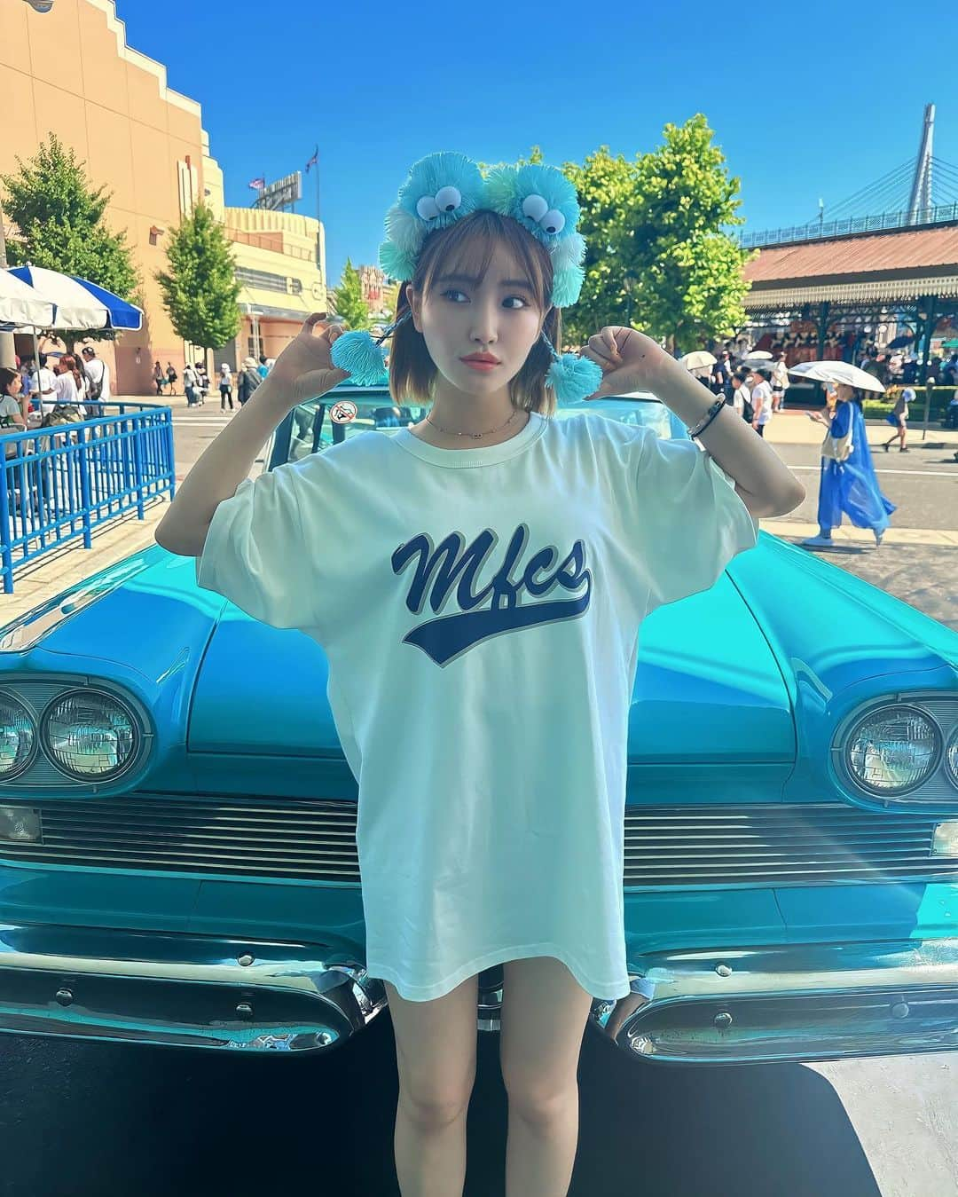 RIOさんのインスタグラム写真 - (RIOInstagram)「念願のUSJ🌎💙 あちかった🥵 でもやっぱり、りおはディズニーよりもUSJの方が好き🥹‼︎ . 次はゆっくりまた行きたいな☺️ . YouTubeも撮ったからお楽しみに〜 . .」7月13日 21時00分 - reily_rio