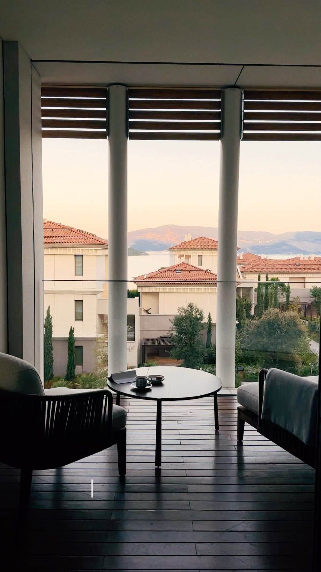 アリス・ガオのインスタグラム：「can think of worse settings for morning coffee 😌 @ooportonovi  #oomoments」