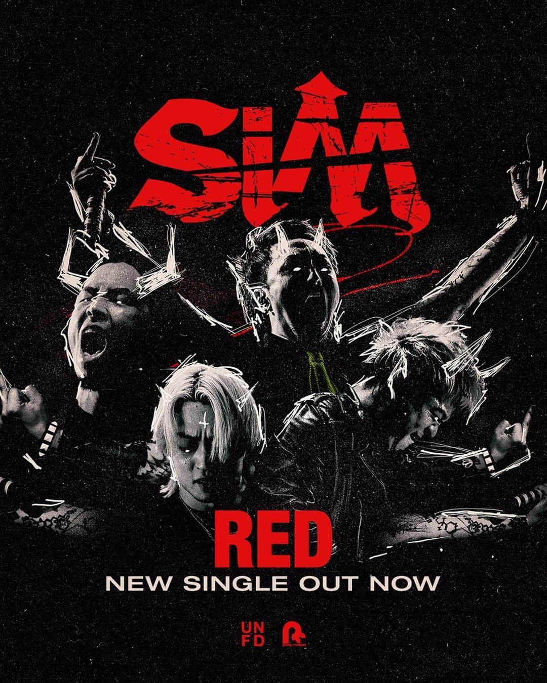 MAH さんのインスタグラム写真 - (MAH Instagram)「新曲「RED」😈🩸 sim.lnk.to/playdead  #SiM6th #PLAYDEAD #SiM」7月14日 8時16分 - mahfromsim