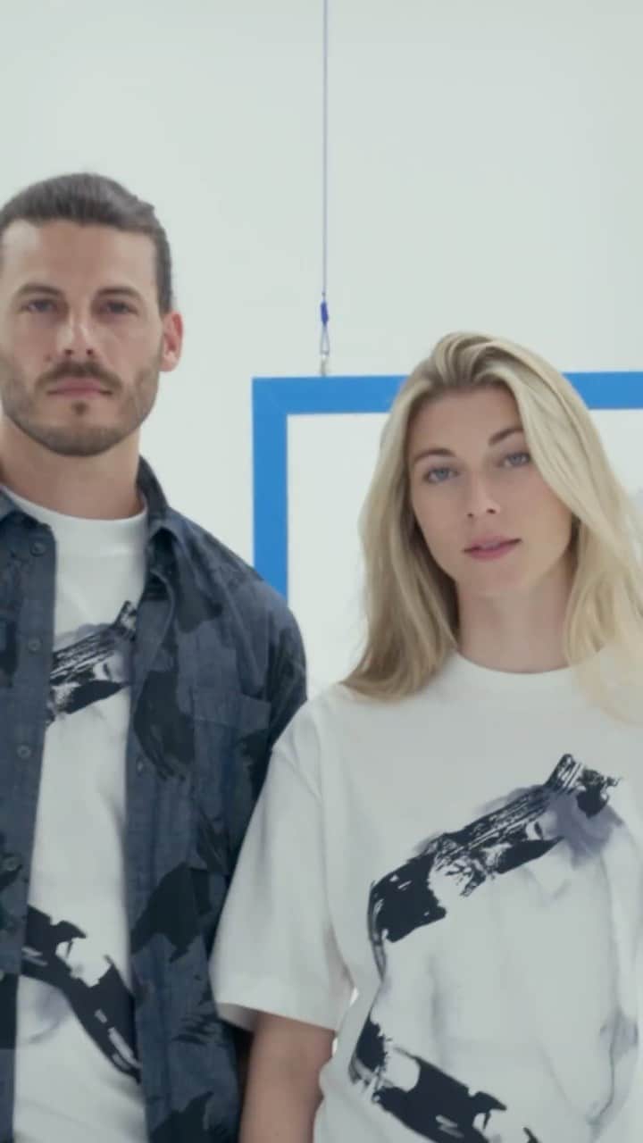 BMWのインスタグラム：「The #GoodsWithFreude Summer Collection is here. A pared-back palette frames abstract graphic prints painted on with a BMW E330 piston. Shop now via the link in bio. #BMW」