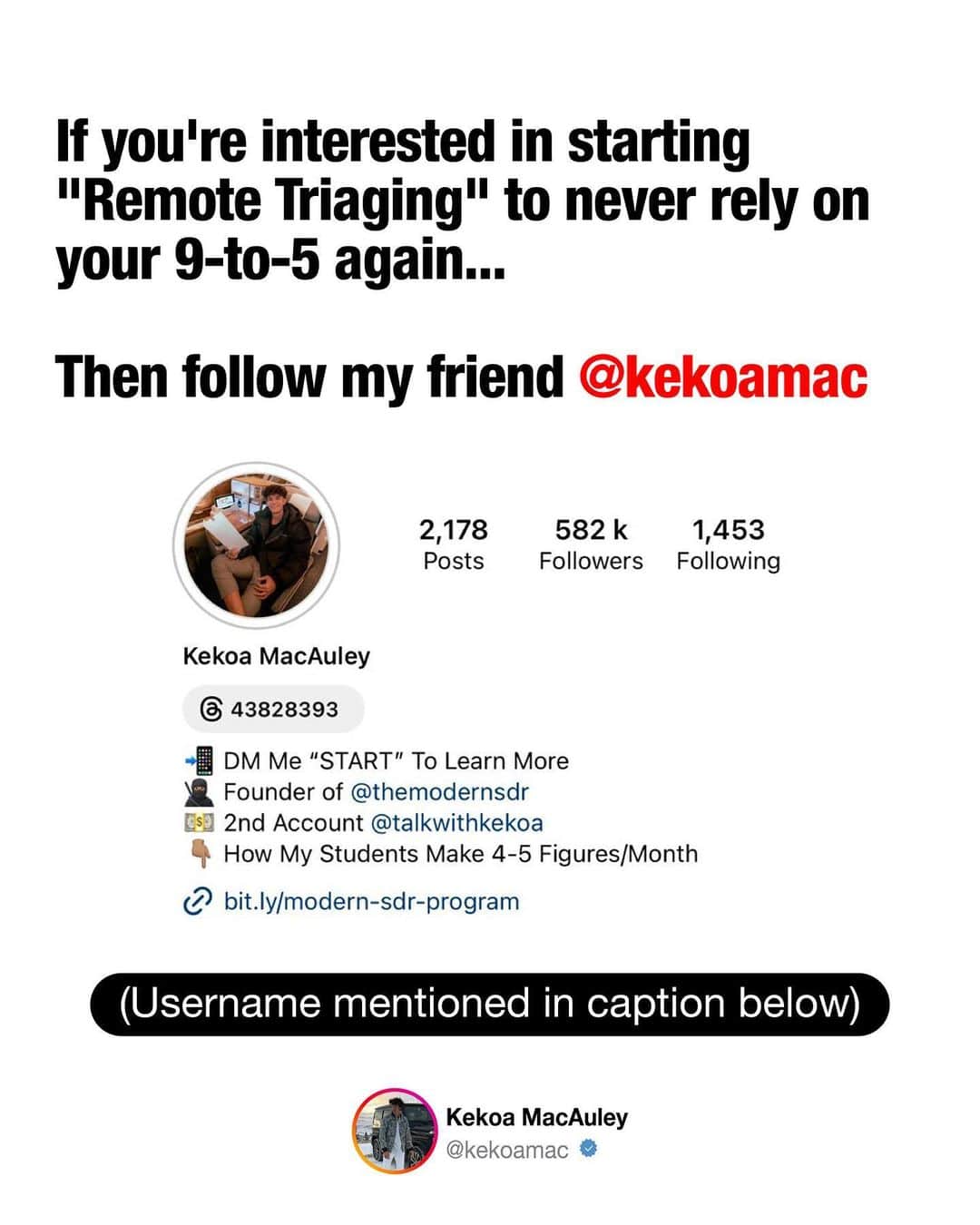 The Luxury Lifestyle Magazineさんのインスタグラム写真 - (The Luxury Lifestyle MagazineInstagram)「I highly recommend you check out @kekoamac to learn how you make 4-5 figures per month booking calls for high-ticket business owners, using just ONE, in-demand skill ✅  Check out 👉🏼 @kekoamac Check out 👉🏼 @kekoamac Check out 👉🏼 @kekoamac」7月14日 0時15分 - luxurylifestylemagazine