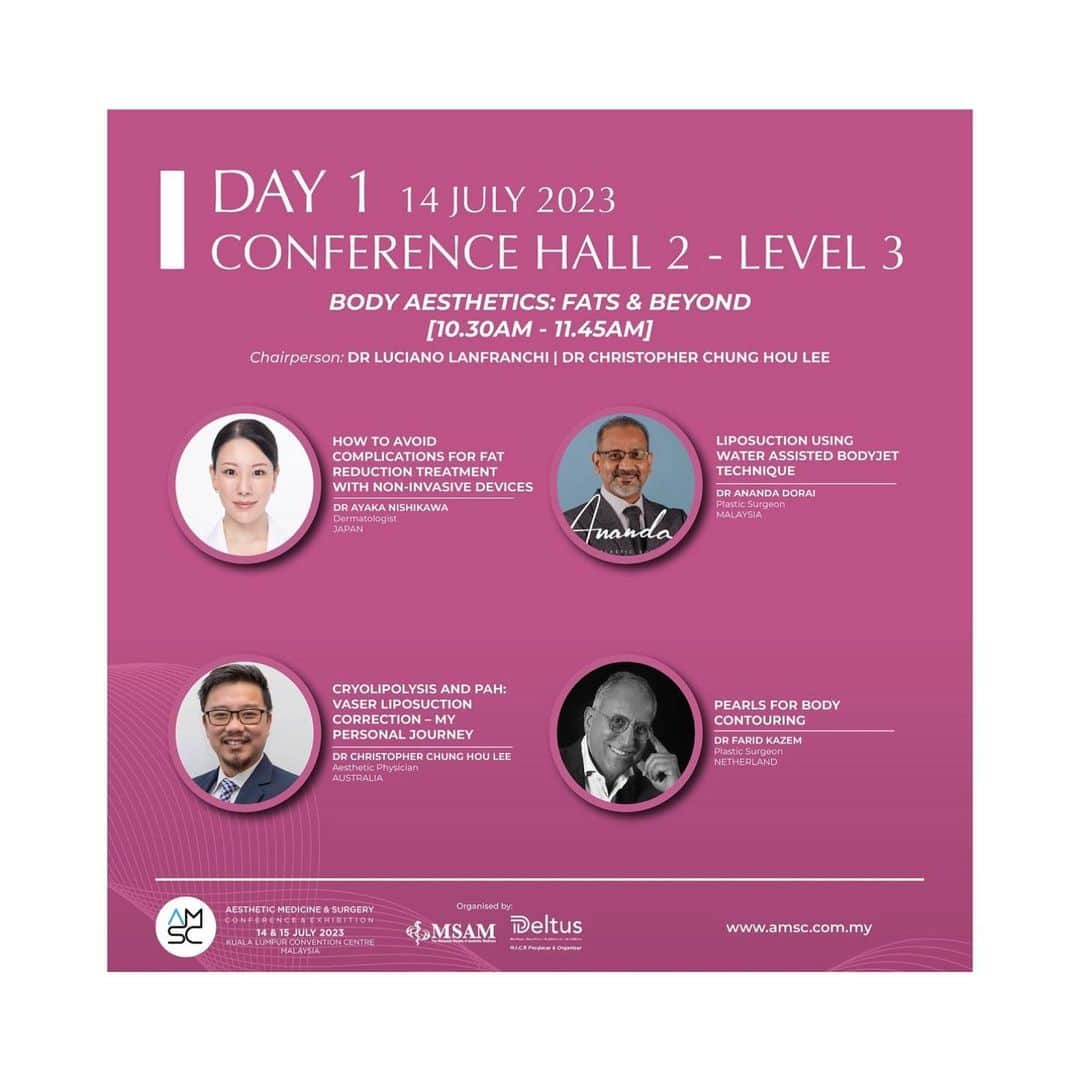 西川礼華のインスタグラム：「マレーシアに来ています。Aesthetic Medicine and Surgery Conference （通称AMSC）という国際学会に参加するためです。明日は３つ発表がありまして、ボディ痩身について１つ、美肌治療について２つ発表予定です。また、J Beautyというセッションでは座長も予定しています。 学会より講演依頼いただいたものを全てお受けしたので、１日に３つというスケジュールになってしまいました。しかし、国際学会の理事や事務局に「あ、Dr Nishikawaがいるね！彼女なら話せるか！」と思い出していただけるのは大変光栄なことです😊  湘南の美容皮膚科のレベルを、 私は本気で日本一、世界一にしたいと思っています。  そのためには自ら外にでて世界を知る、世界トップドクターから学ぶのが近道です。  そして、SBCというチェーンクリニックの特徴を活かして膨大かつ標準化された治療経験が日本国内のみならずグローバルの美容医療水準を高めるための貢献になると考えています。 　　 こういう信念で今後も走り続けていきたいですし、道をしっかりと切り拓いていきたいです。 忍耐と情熱をもって、明日もまた頑張ります。  #amsc #クアラルンプール #美容皮膚科医 #湘南美容クリニック　#ayakanishikawa #西川礼華」