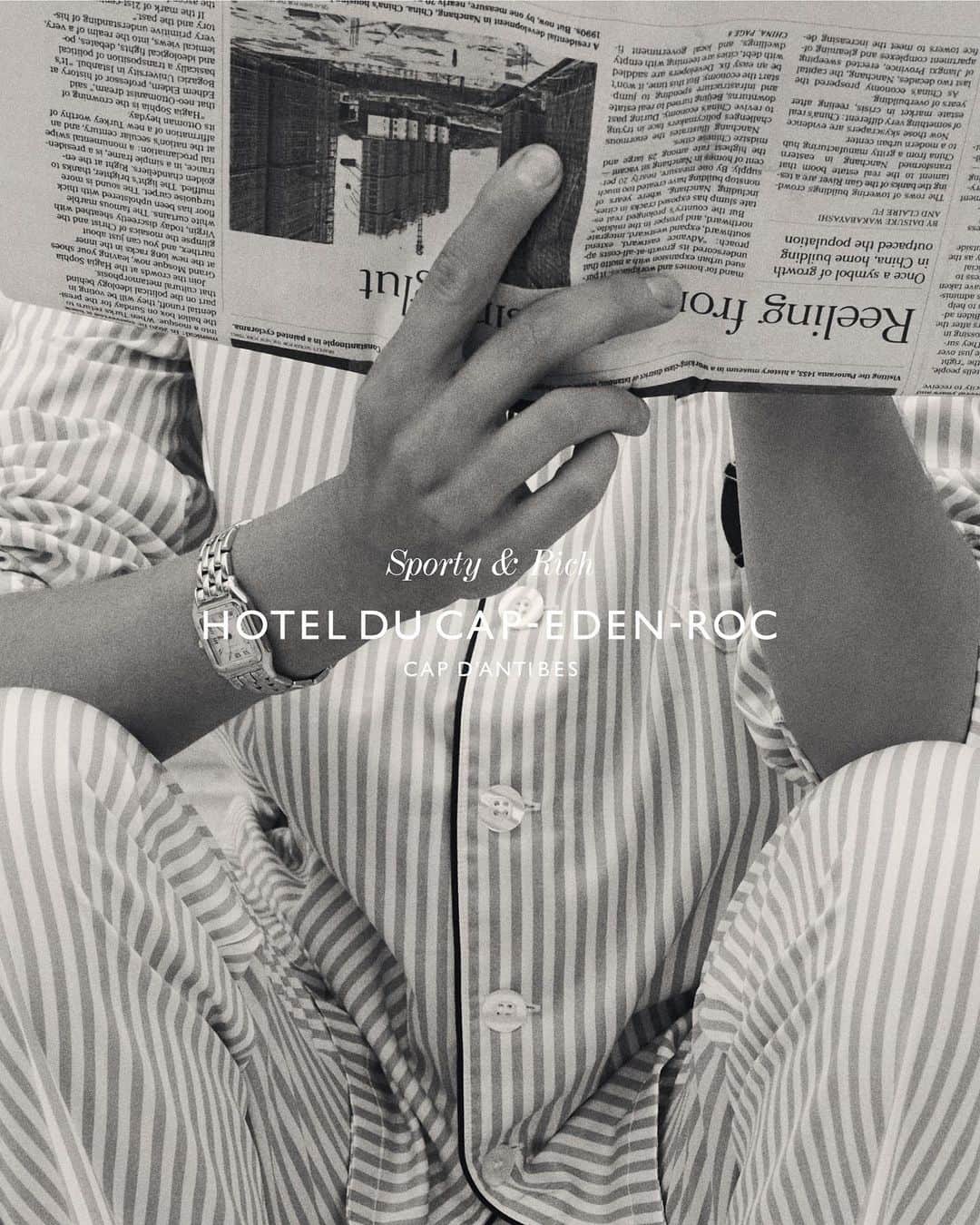 emilyのインスタグラム：「Thrilled to share our collaboration with the best hotel in the world @hotelducapedenroc. What an honor to work with this iconic establishment on a collection of hotel inspired essentials.   Also got to work with @moppy_pilcher who I’ve been internet friends with for over 4 years now. Love it when that happens.   Now online 🤍  Photos @moppy_pilcher  Model @lilacrdn_」