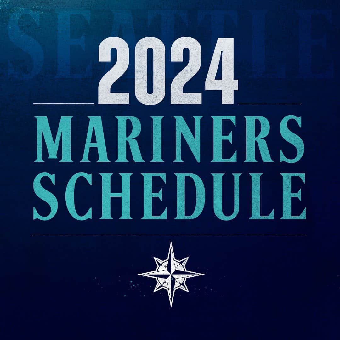 シアトル・マリナーズさんのインスタグラム写真 - (シアトル・マリナーズInstagram)「Start making plans… our 2024 schedule has arrived! 🗓️ #SeaUsRise」7月14日 2時20分 - mariners
