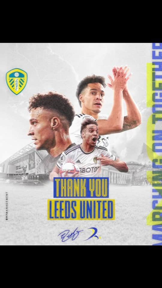 ロドリゴ・モレノ・マチャドのインスタグラム：「The time to say goodbye to three wonderful years in Leeds has arrived. For me is really difficult to find to right words to try to explain all my fellings now.  All I have to say is that I have lived very special moments in this great club, both personally and professionally, which I will never forget. I feel very grateful for the care and love that my family and myself have felt from the first moment either from the fans and all the amazing people that work in the club.  Now it's time for a new chapter in my football career and in my life, but I will always carry @leedsunited and the city of Leeds in my heart.   Thank you so much for everything and, forever and ever, MOT! 💛💙」