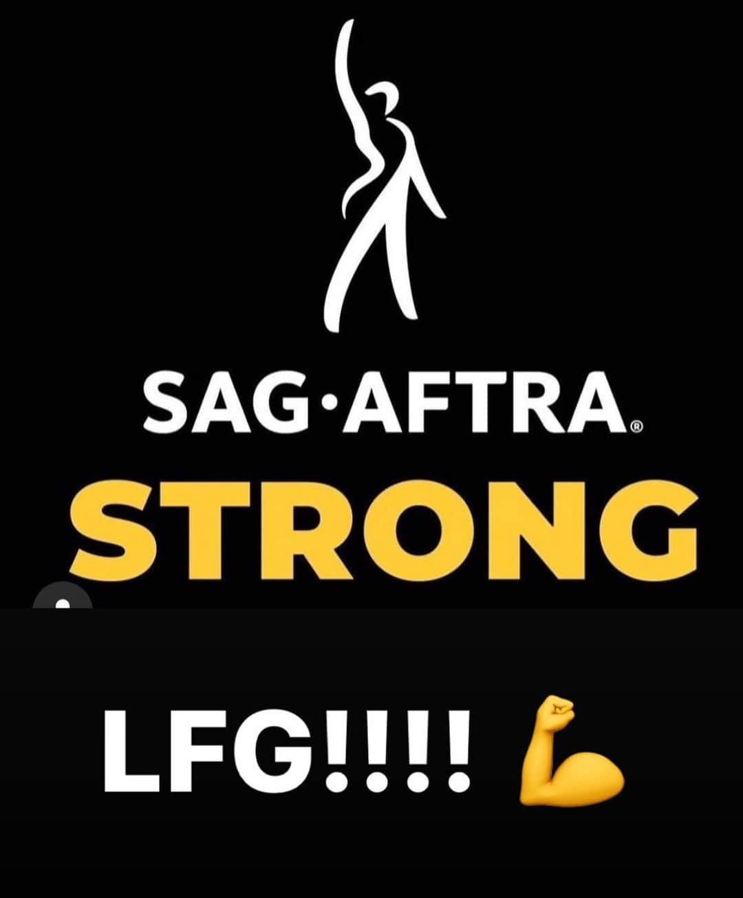 ナディア・ダジャニのインスタグラム：「#unionstrong #SAGAFTRA #WGA」